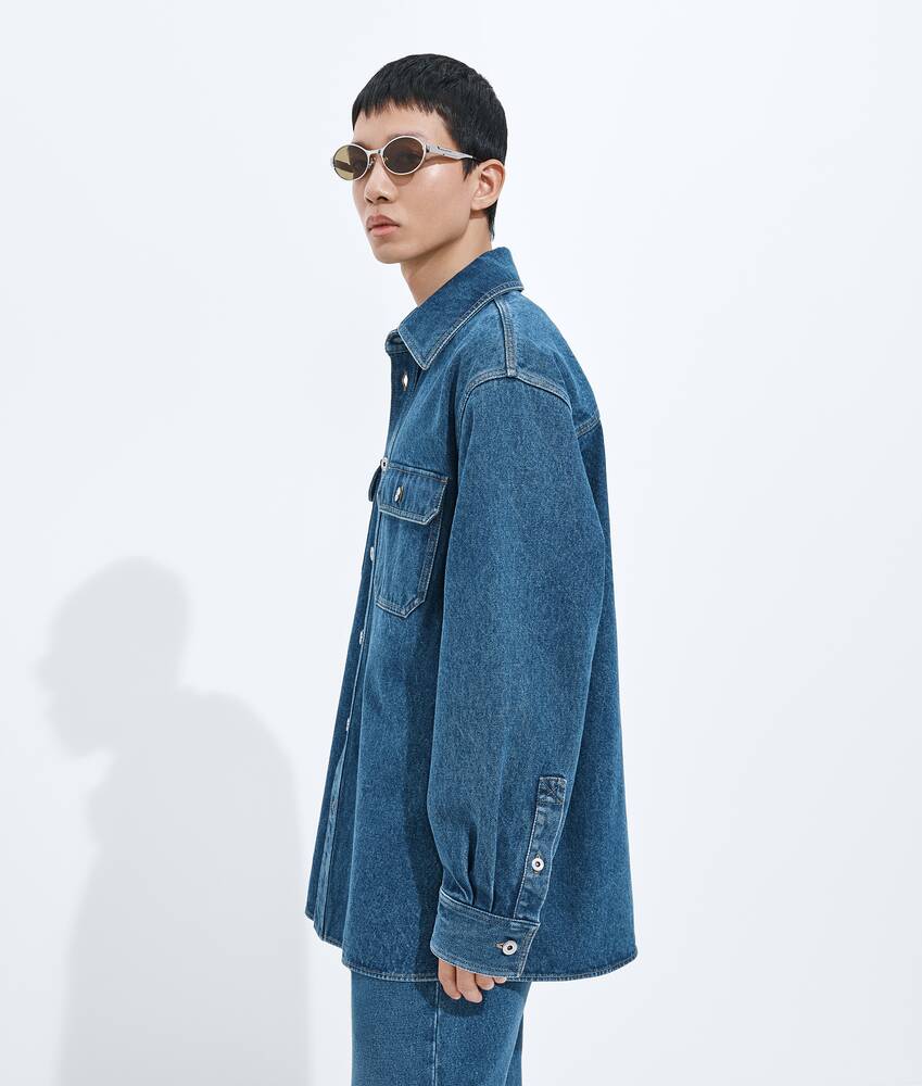 BOTTEGA VENETA 中度靛青色牛仔外套式衬衫