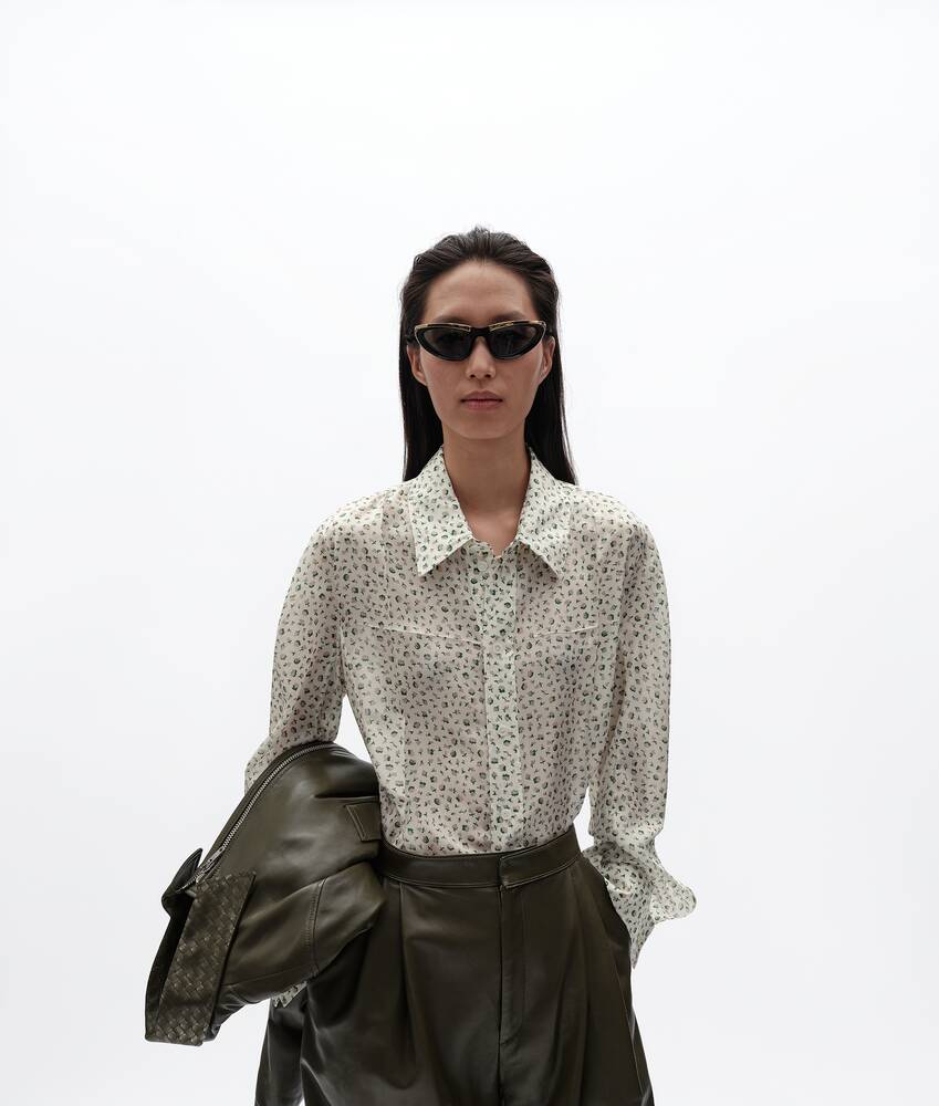 BOTTEGA VENETA 印花桑蚕丝衬衫
