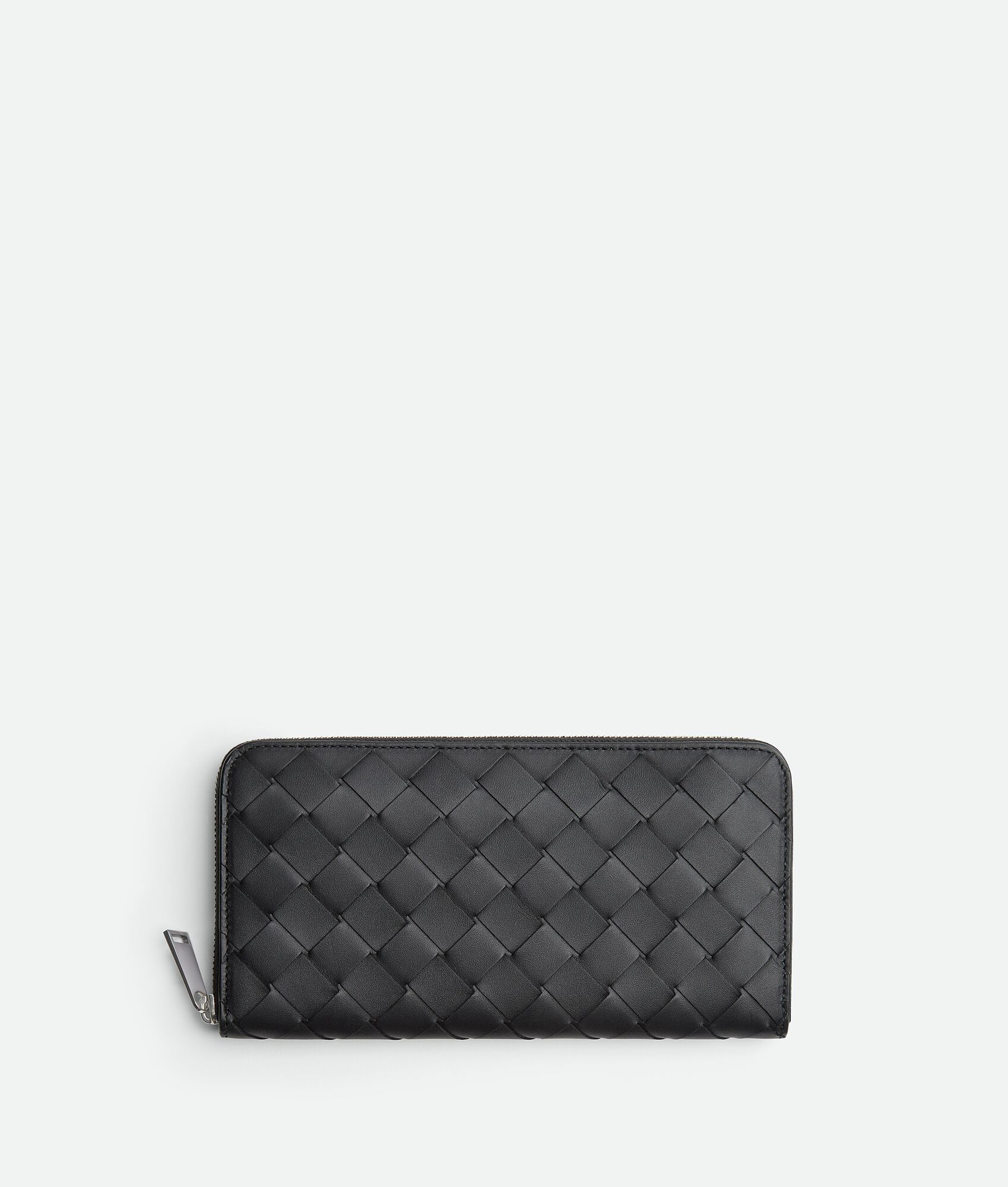 BOTTEGA VENETA Intrecciato编织环绕式拉链钱包