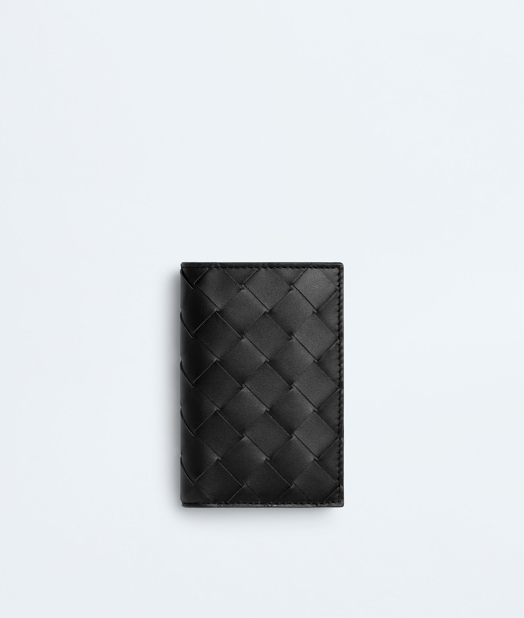 BOTTEGA VENETA Intrecciato编织翻盖卡包