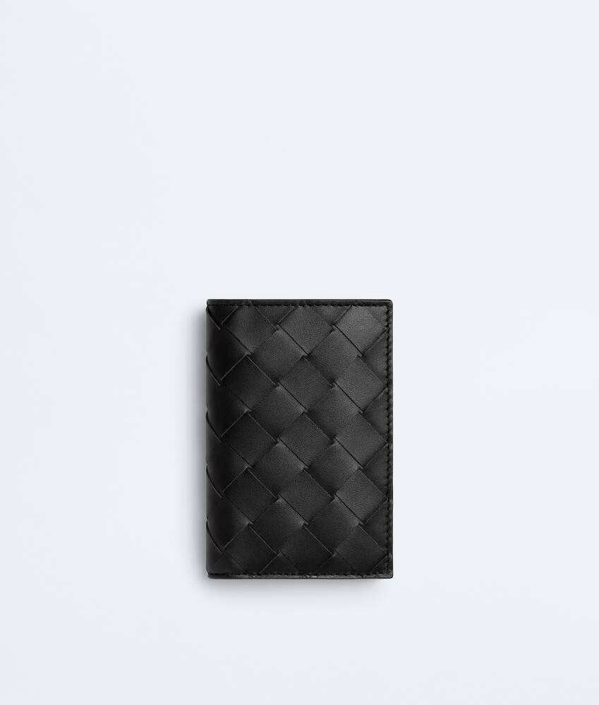 BOTTEGA VENETA Intrecciato编织翻盖卡包