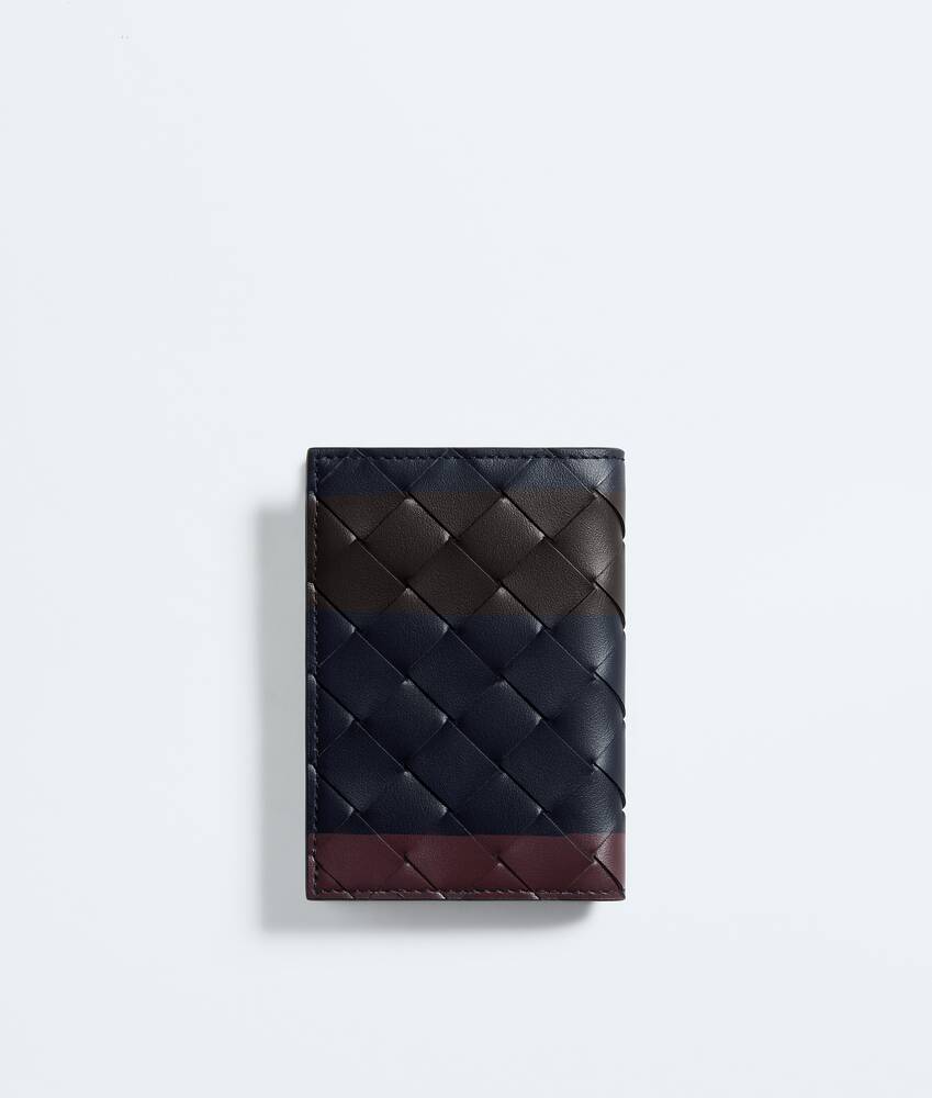 BOTTEGA VENETA Intrecciato编织翻盖卡包