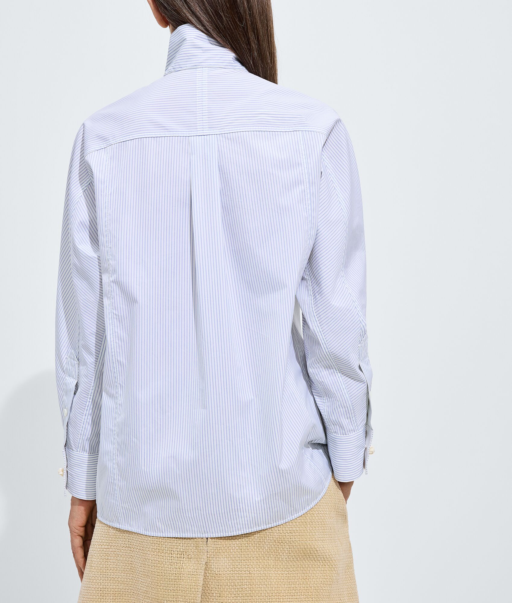 BOTTEGA VENETA 条纹棉质府绸衬衫