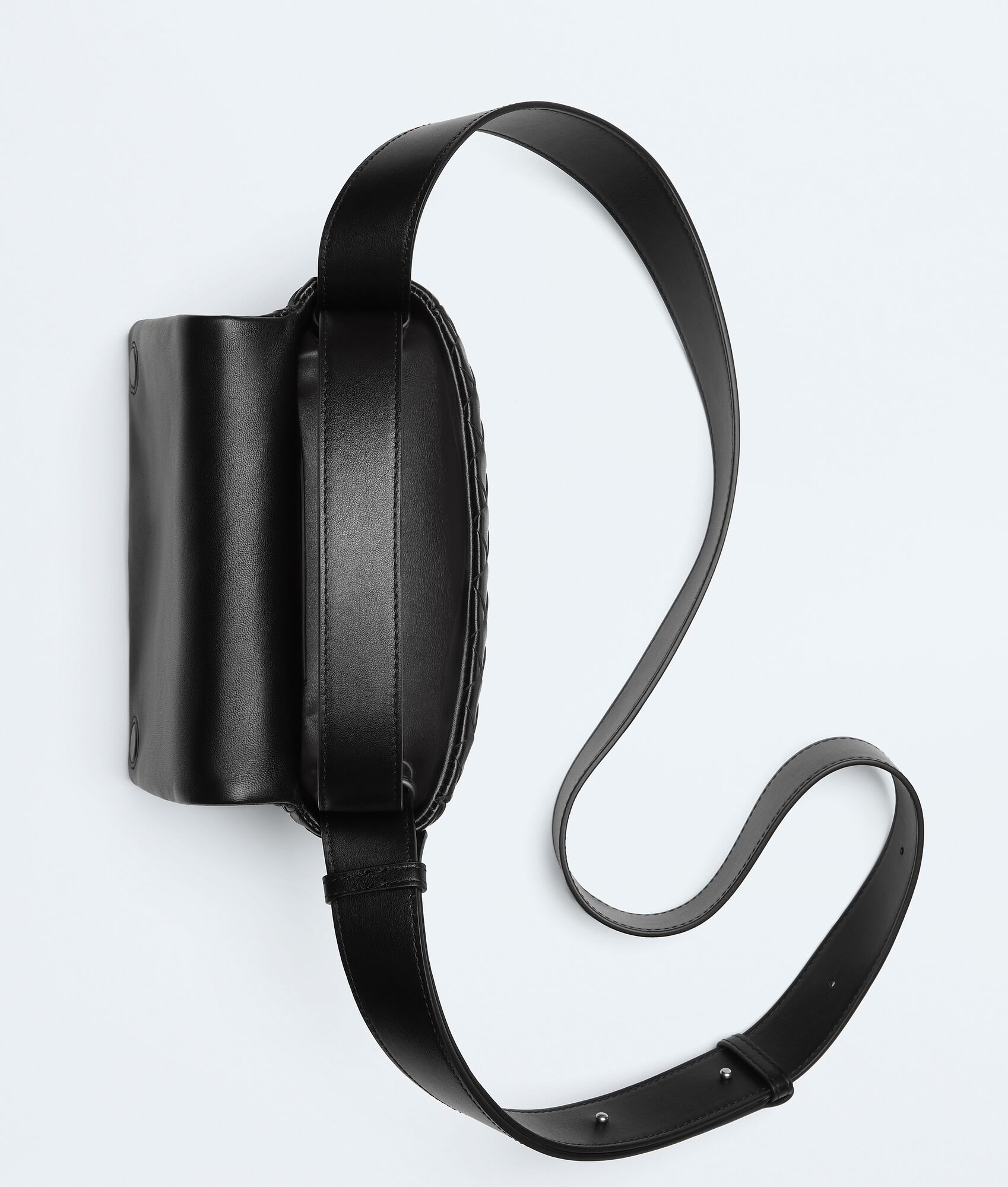 BOTTEGA VENETA 迷你Intrecciato编织翻盖手袋