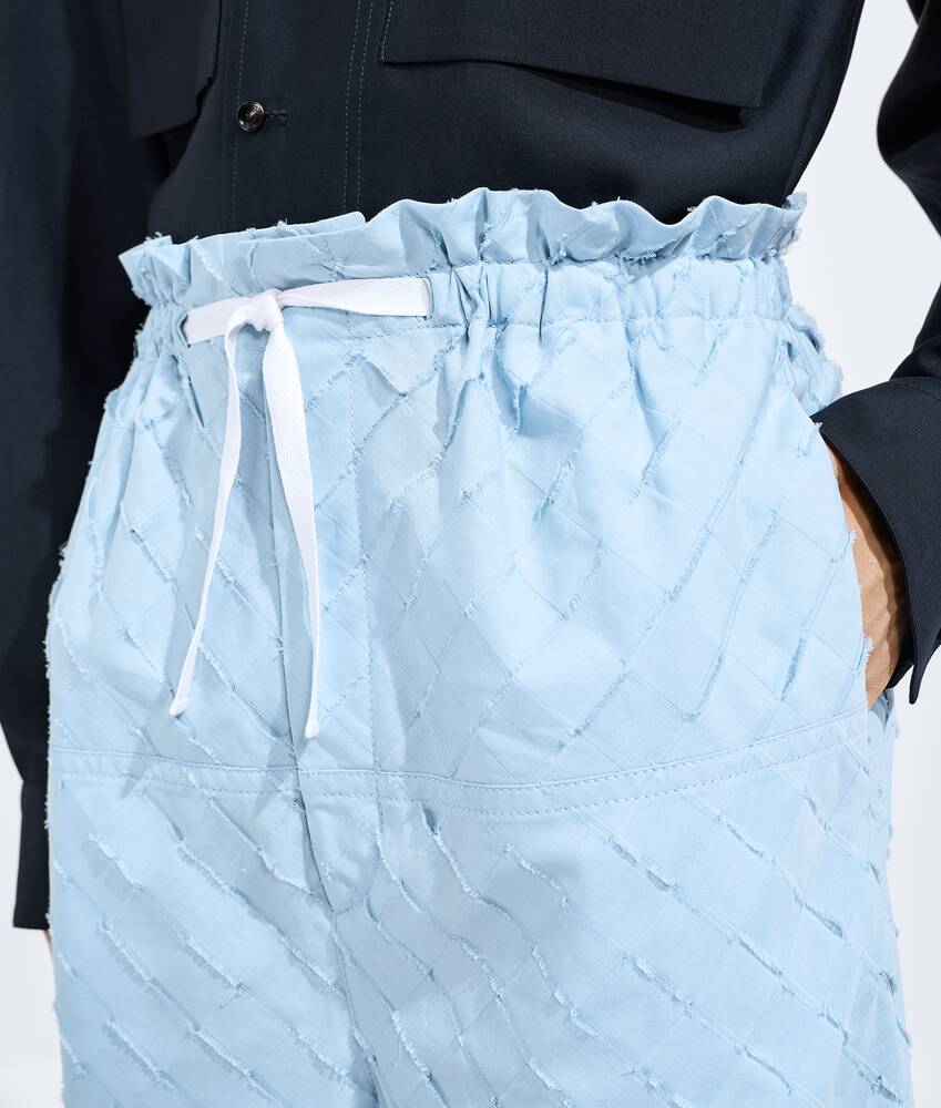 BOTTEGA VENETA Intrecciato编织棉质府绸短裤