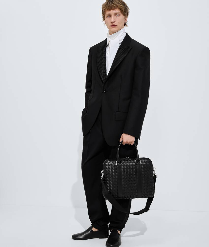 BOTTEGA VENETA 纤薄Intrecciato编织公文包