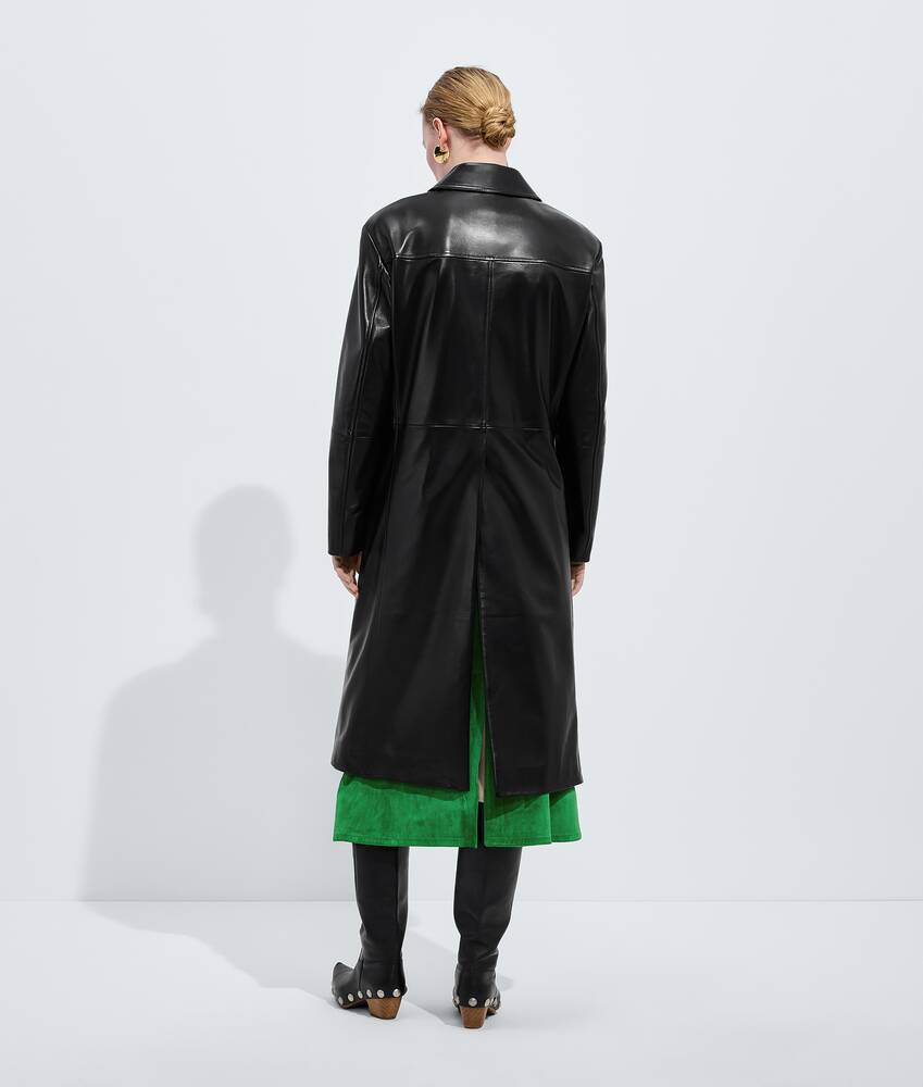 BOTTEGA VENETA 亮面皮革大衣