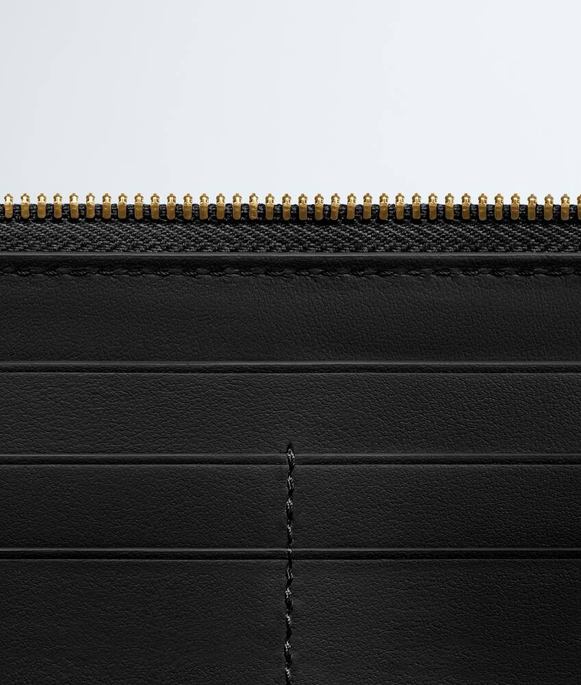 BOTTEGA VENETA Intrecciato编织环绕式拉链钱包