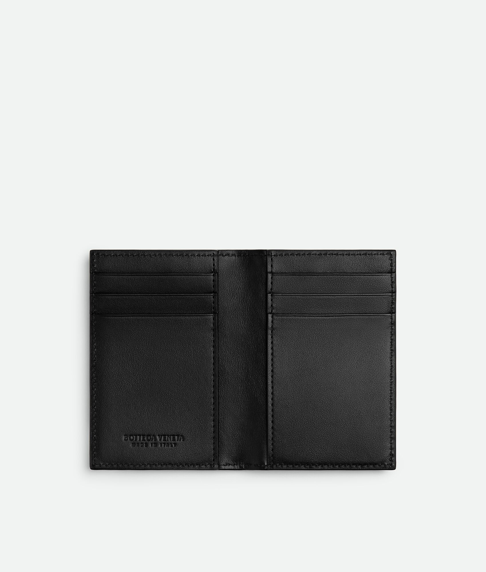 BOTTEGA VENETA Intrecciato编织翻盖卡包