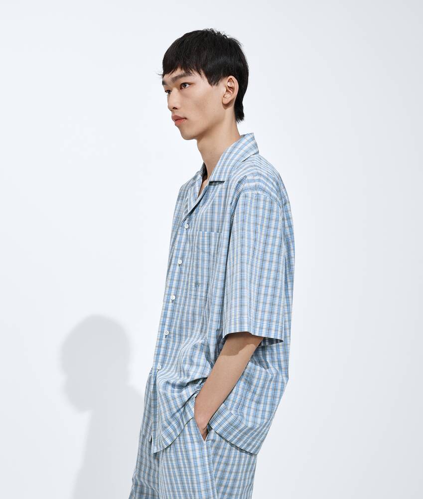 BOTTEGA VENETA 棉质配桑蚕丝睡衣式衬衫