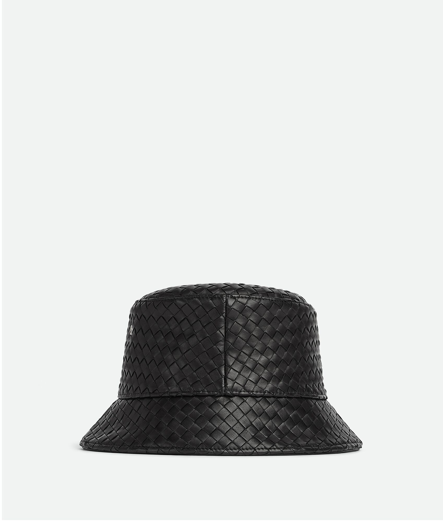 BOTTEGA VENETA Intrecciato编织皮革渔夫帽