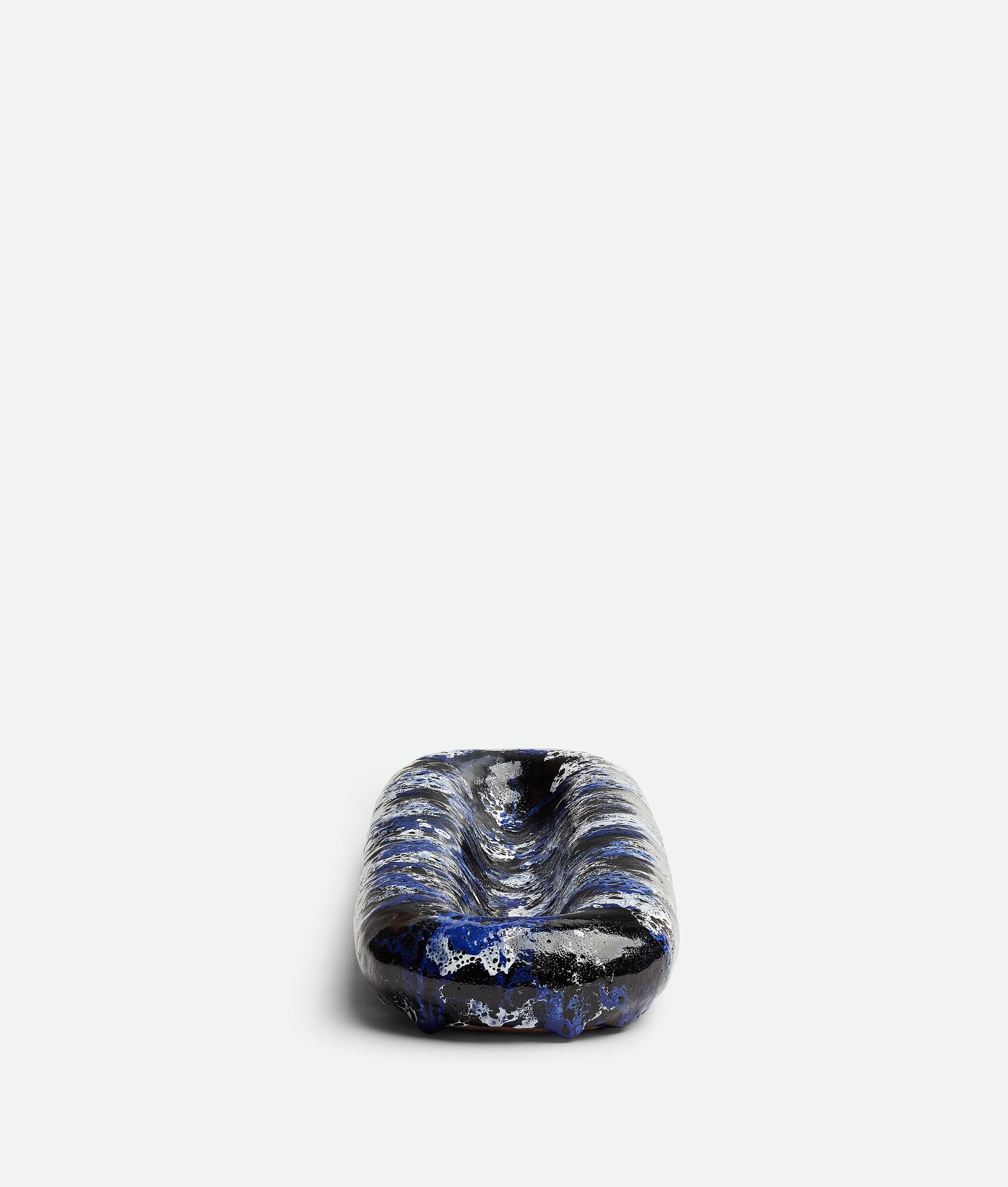 BOTTEGA VENETA Volcanic釉面长椭圆形托盘
