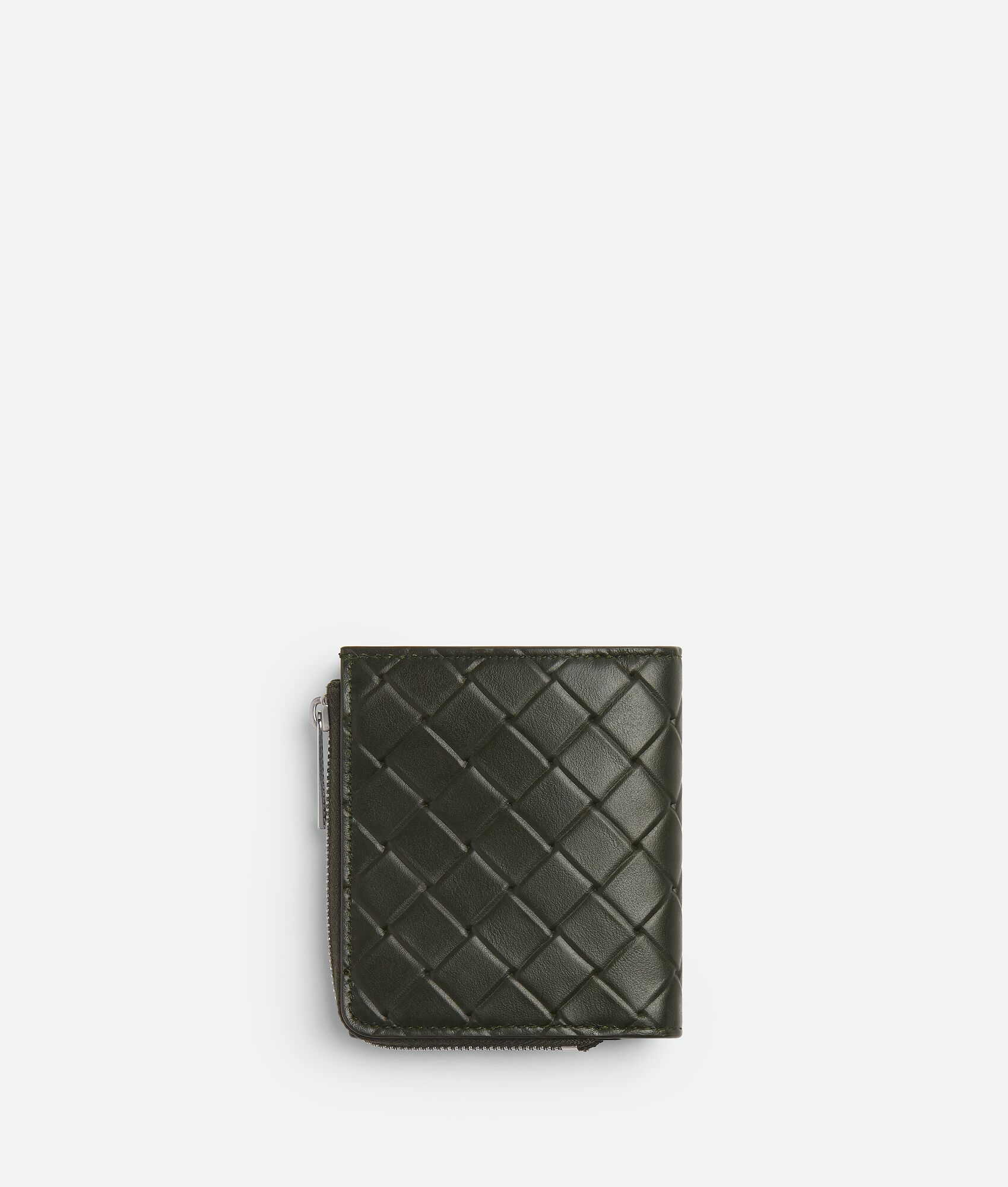 BOTTEGA VENETA Intrecciato Stamp编织双折钱包