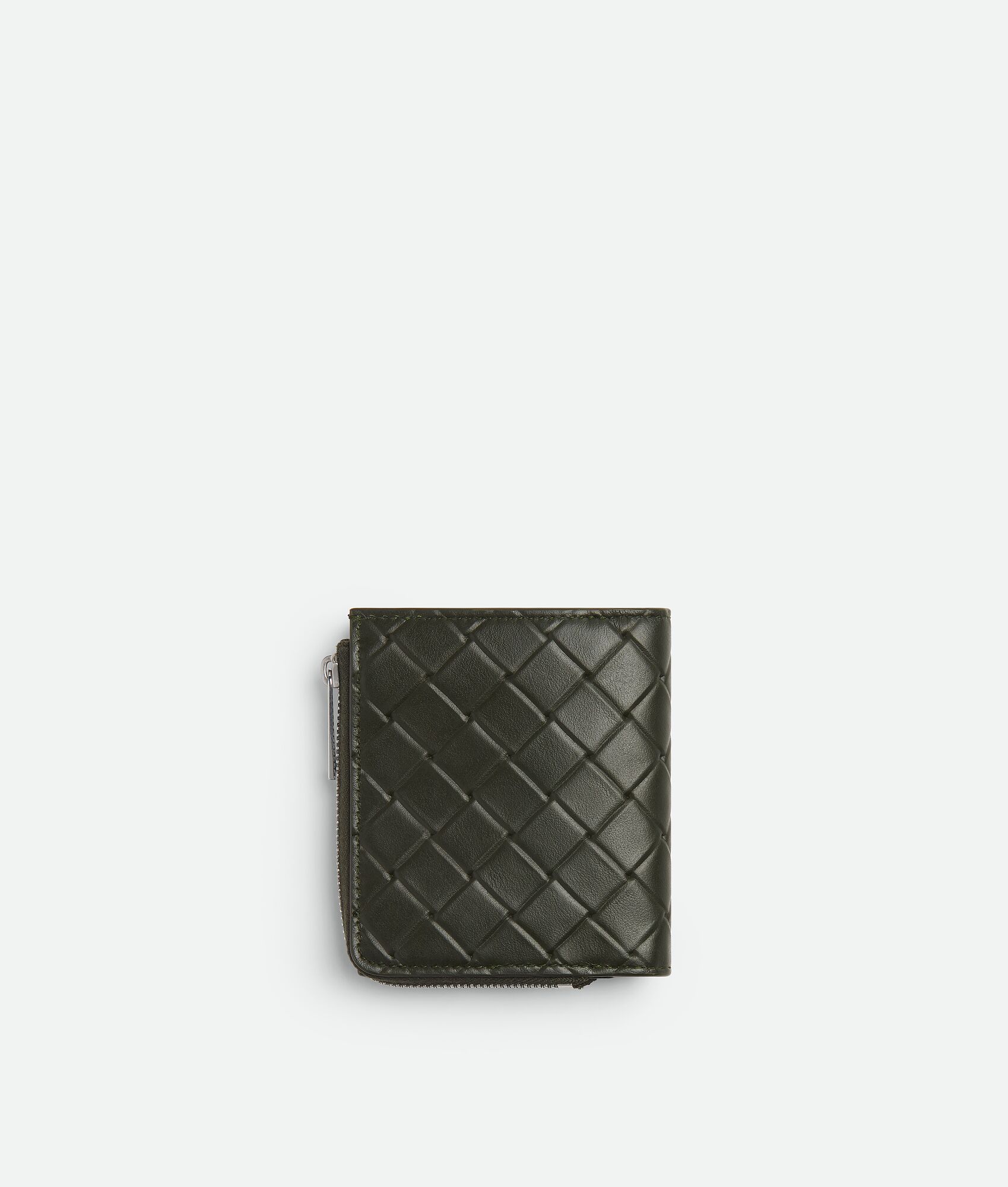BOTTEGA VENETA Intrecciato Stamp编织双折钱包