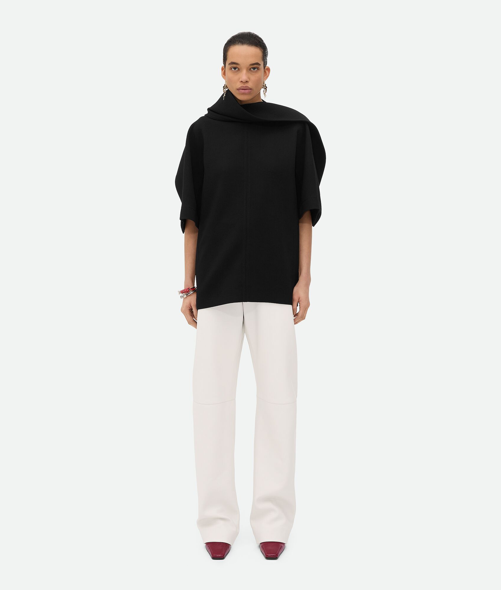 BOTTEGA VENETA 羊毛绉纹上衣