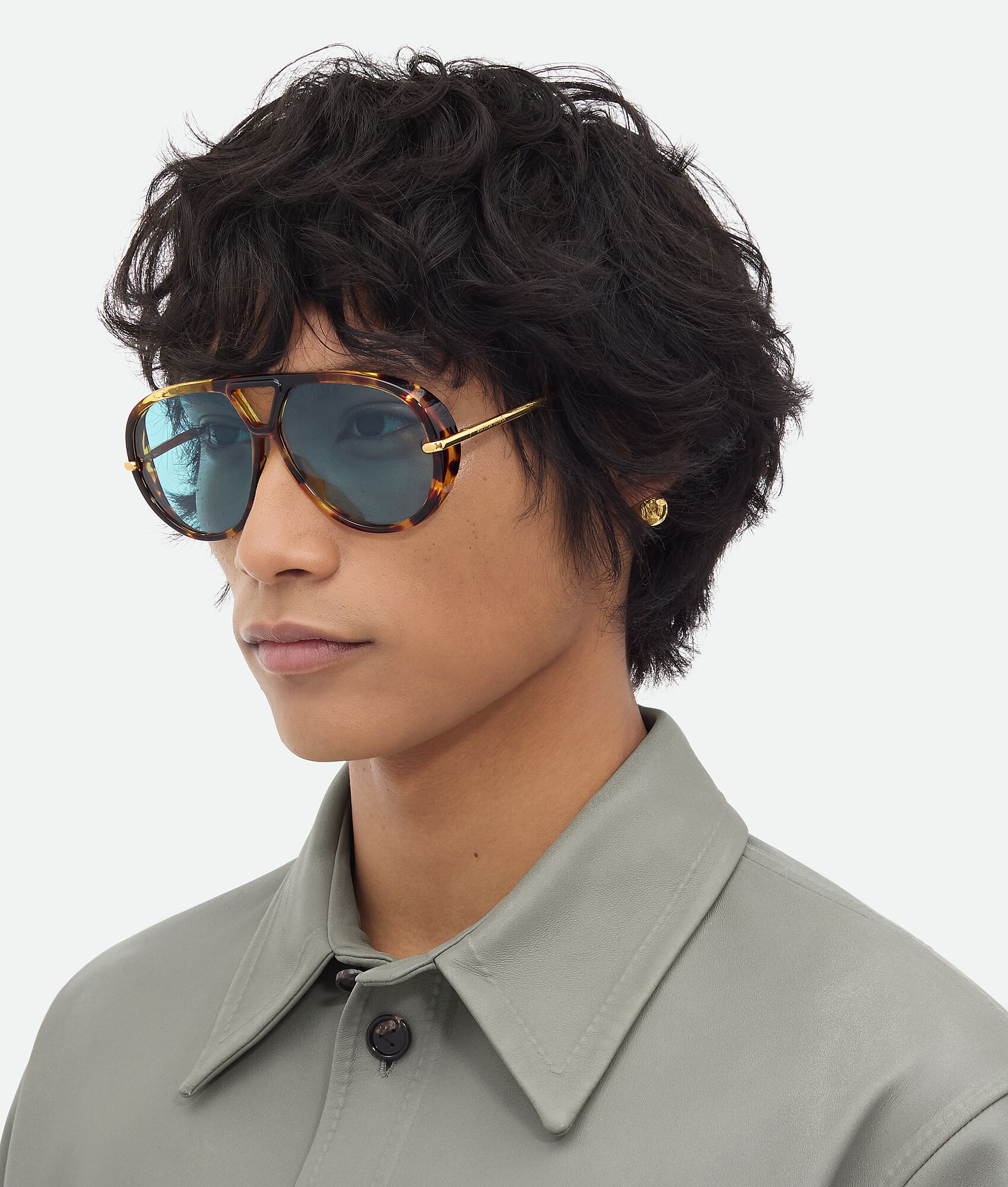 BOTTEGA VENETA Drop飞行员太阳眼镜