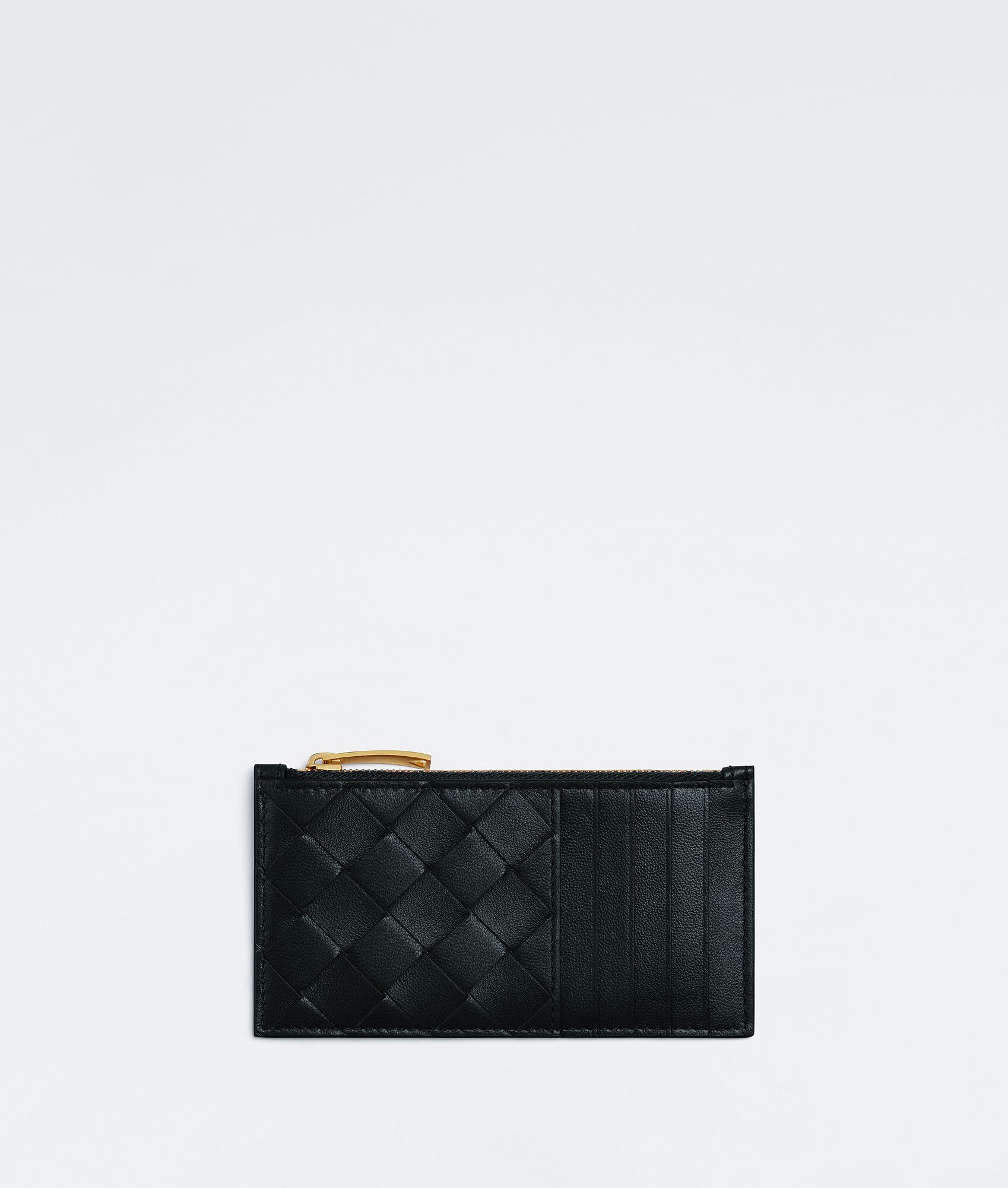 BOTTEGA VENETA Intrecciato编织拉链卡包