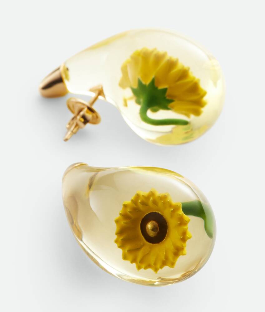 酪乳色/花粉黄小号Drop耳环