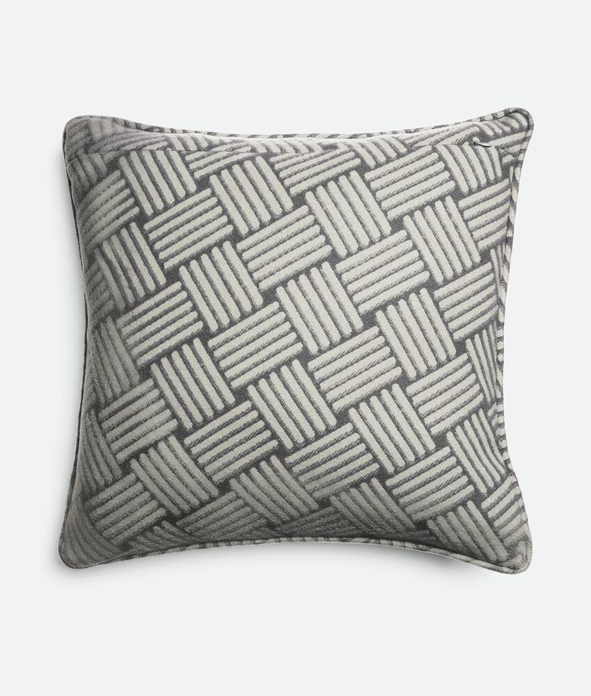 BOTTEGA VENETA Intreccio编织图案山羊绒坐垫