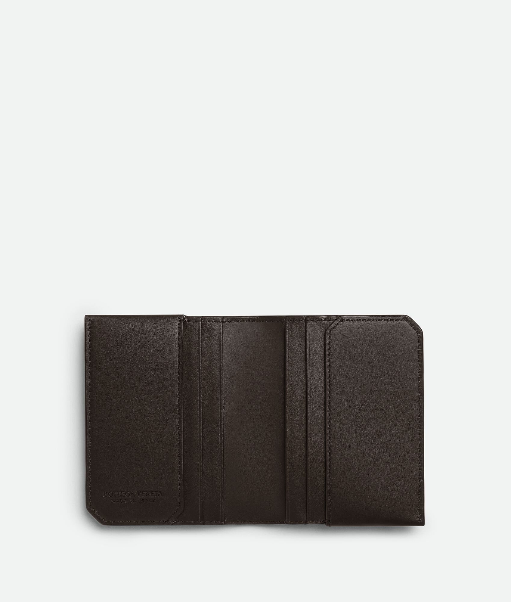 BOTTEGA VENETA Intrecciato编织Piccolo Flap翻盖卡包