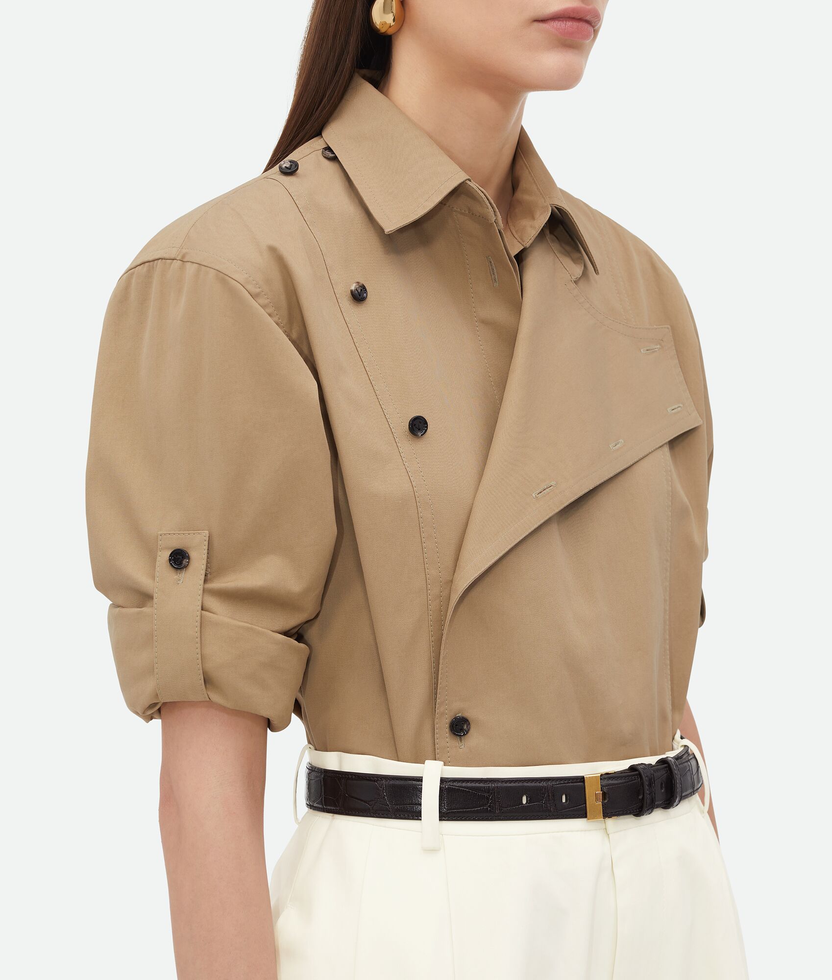 BOTTEGA VENETA 轻盈棉质斜纹衬衫