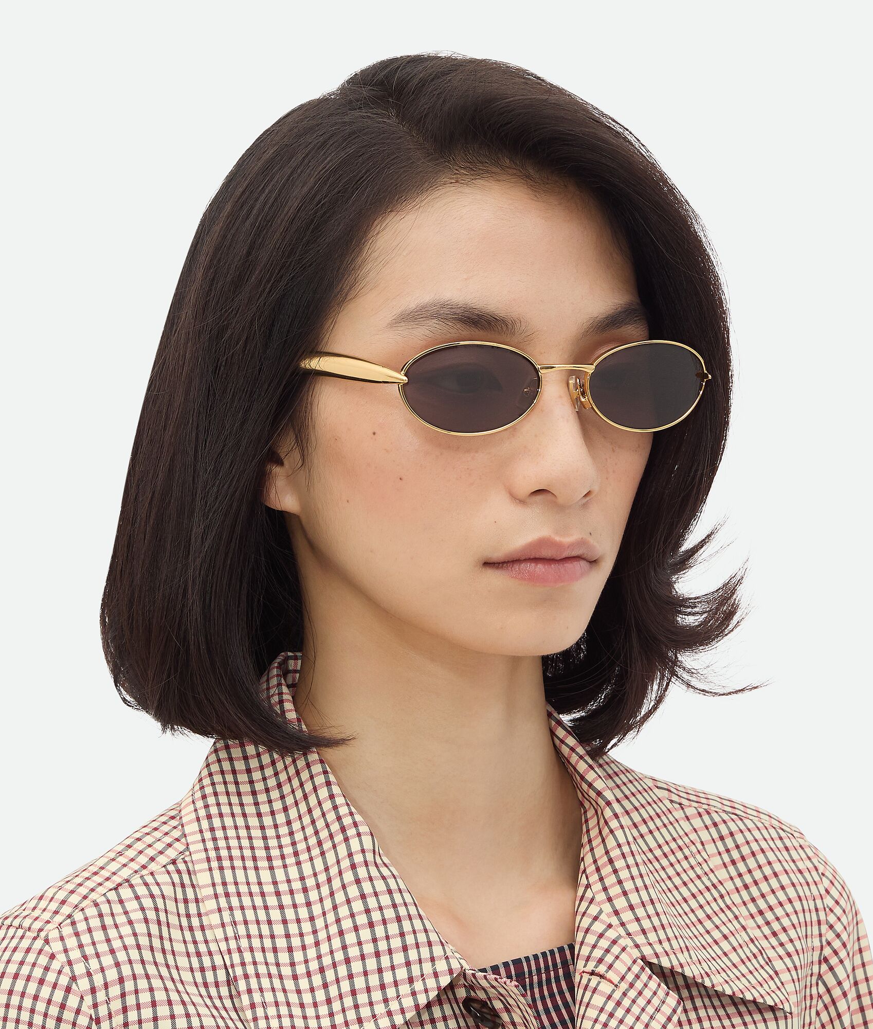 BOTTEGA VENETA Sardine椭圆形太阳镜