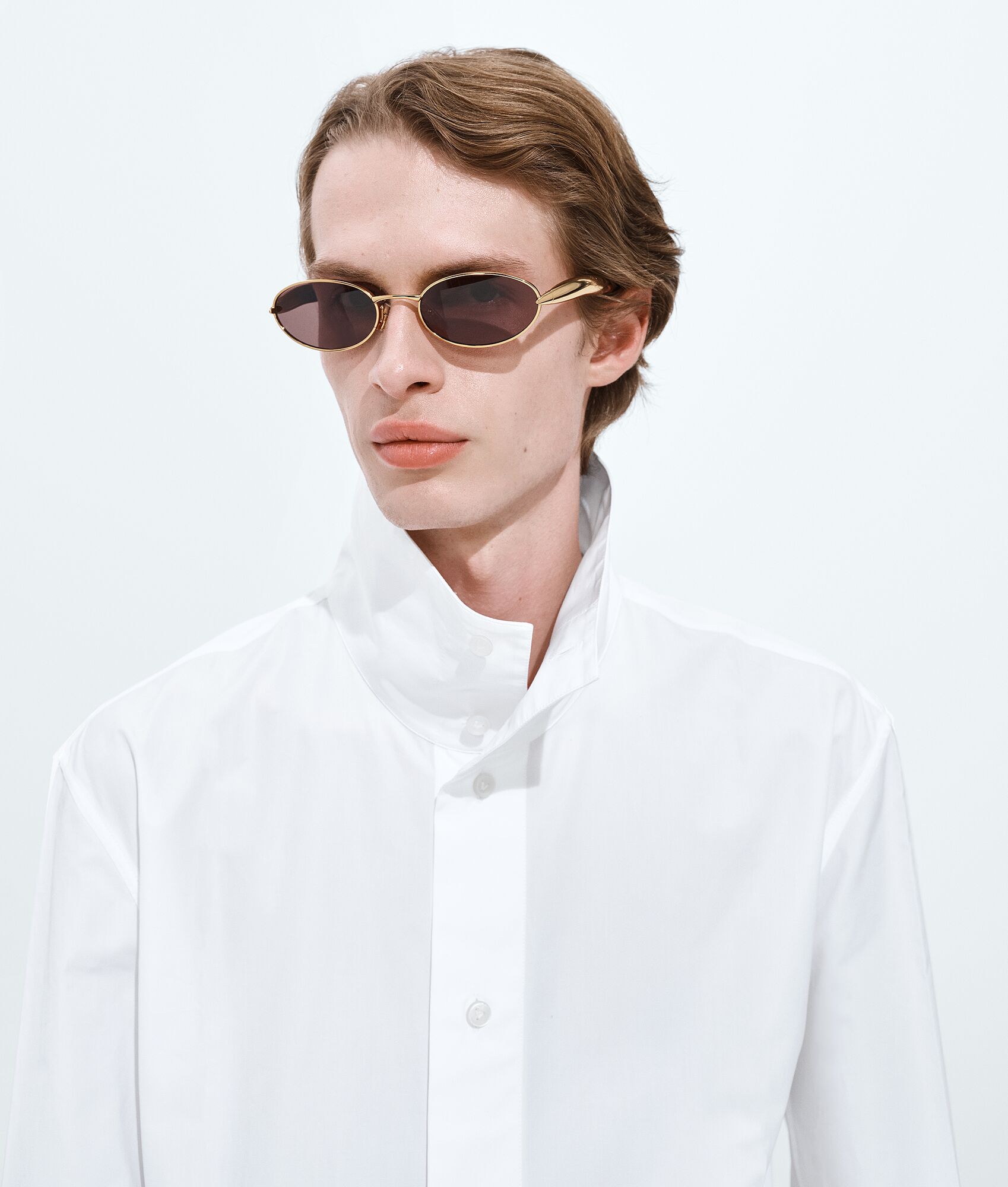 BOTTEGA VENETA Sardine椭圆形太阳镜
