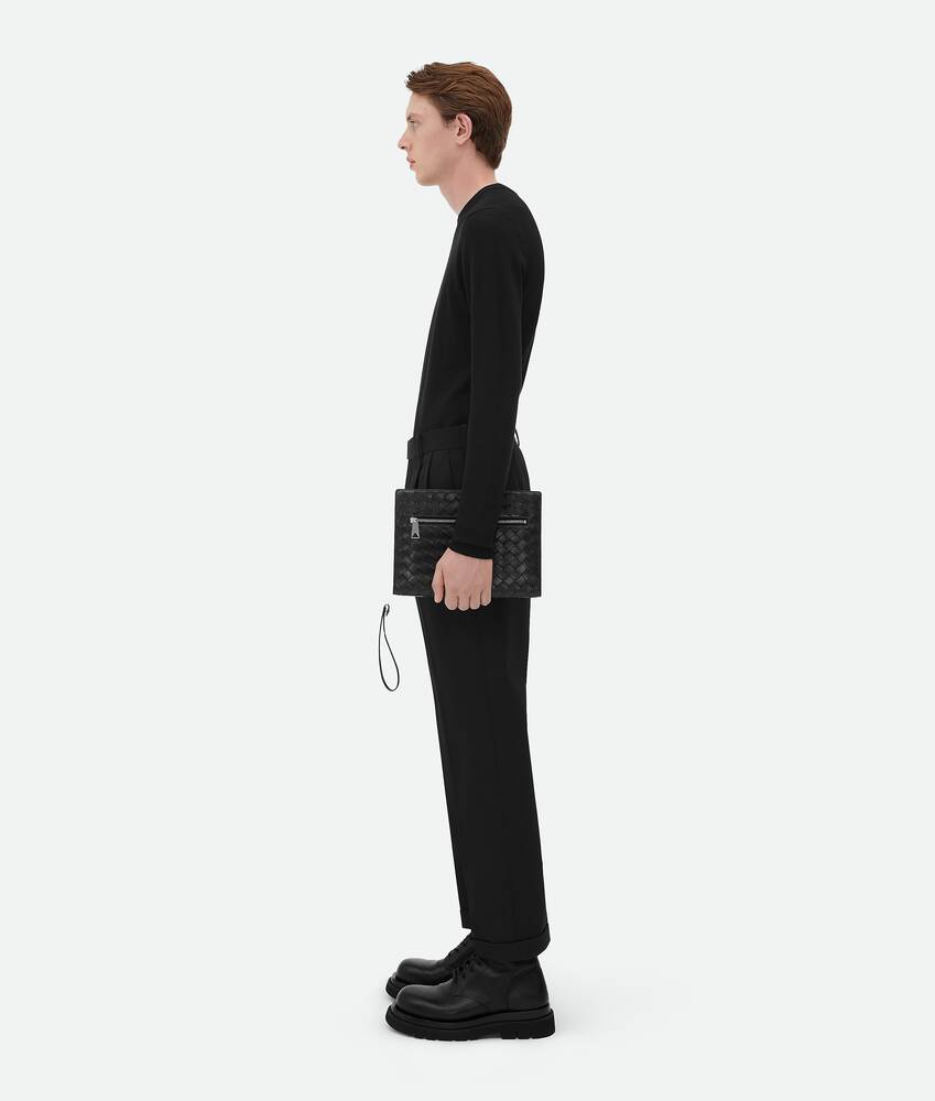 BOTTEGA VENETA 小号Intrecciato编织腕带收纳包
