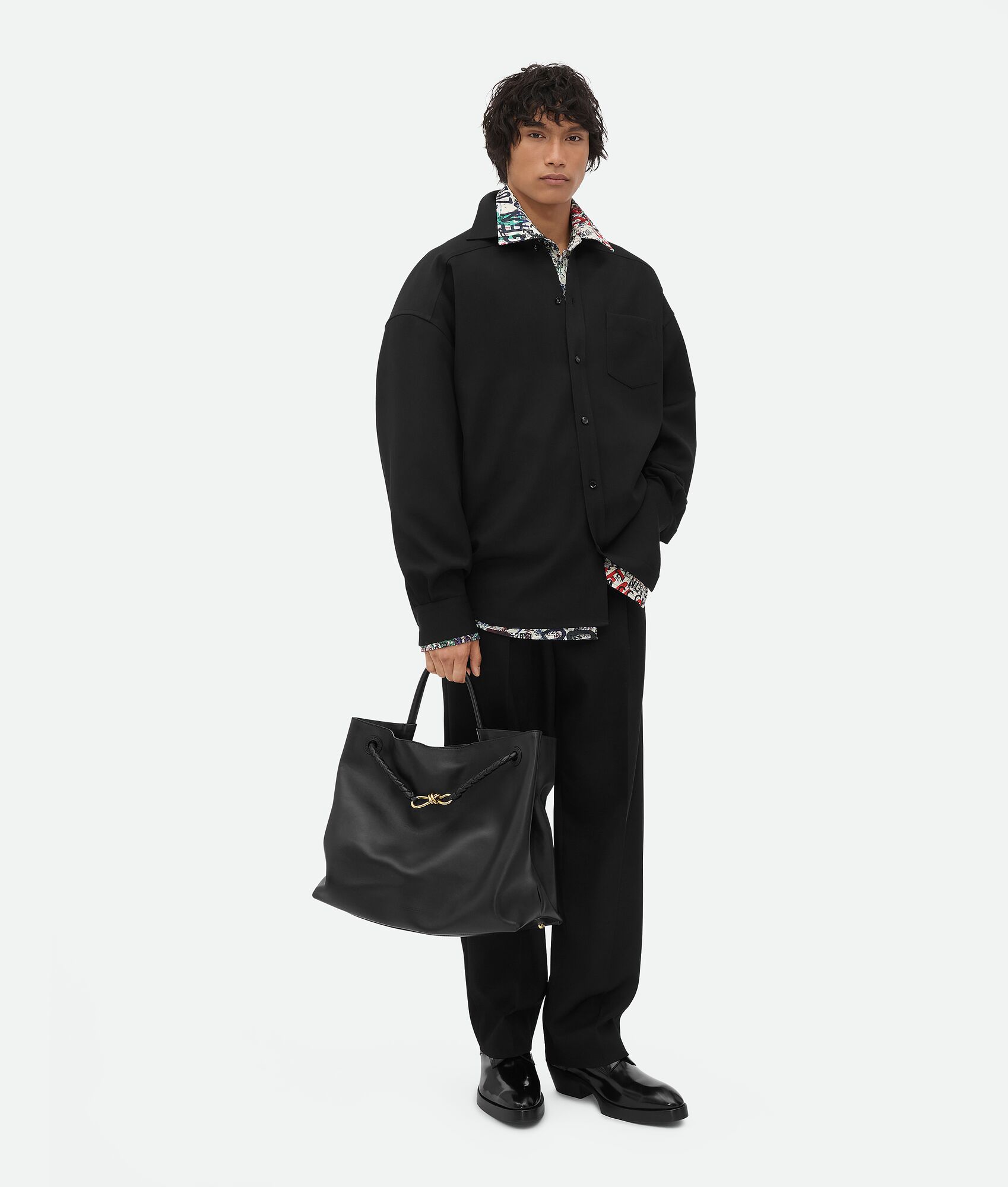 BOTTEGA VENETA Memory印花棉质羊毛衬衫