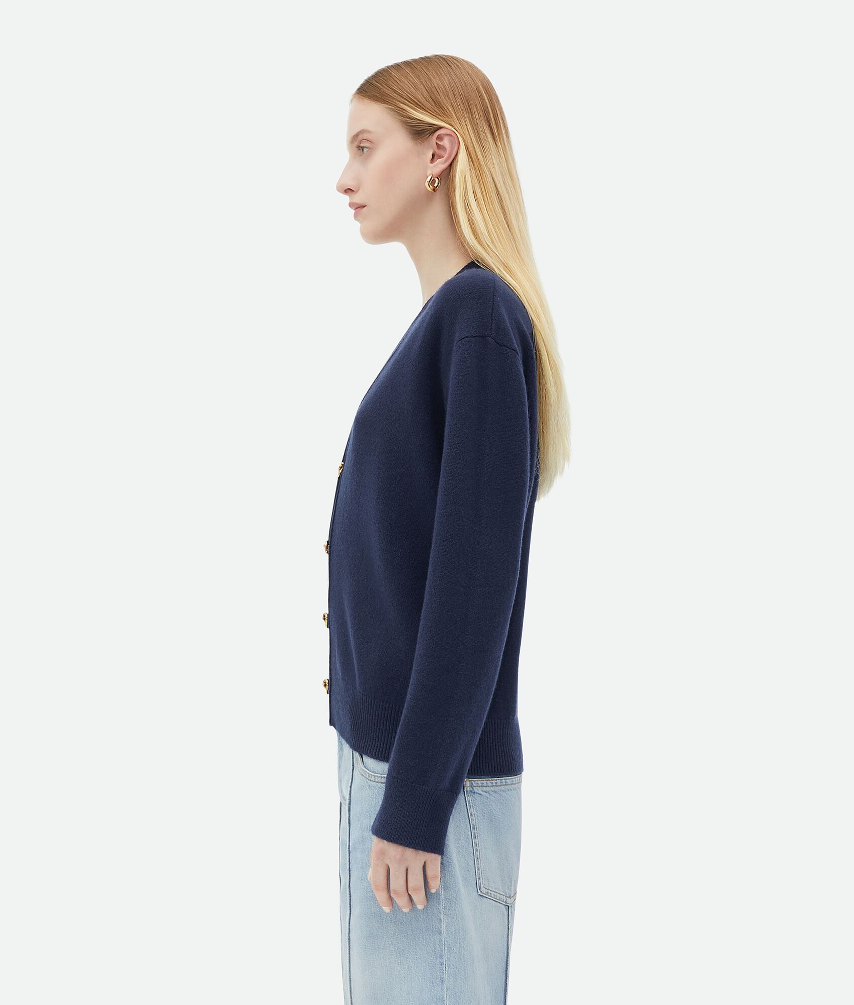 BOTTEGA VENETA 系结纽扣山羊绒开衫