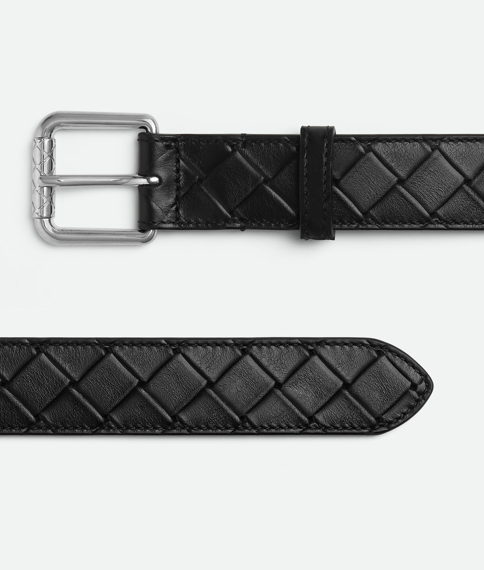 BOTTEGA VENETA Intrecciato Stamp编织腰带