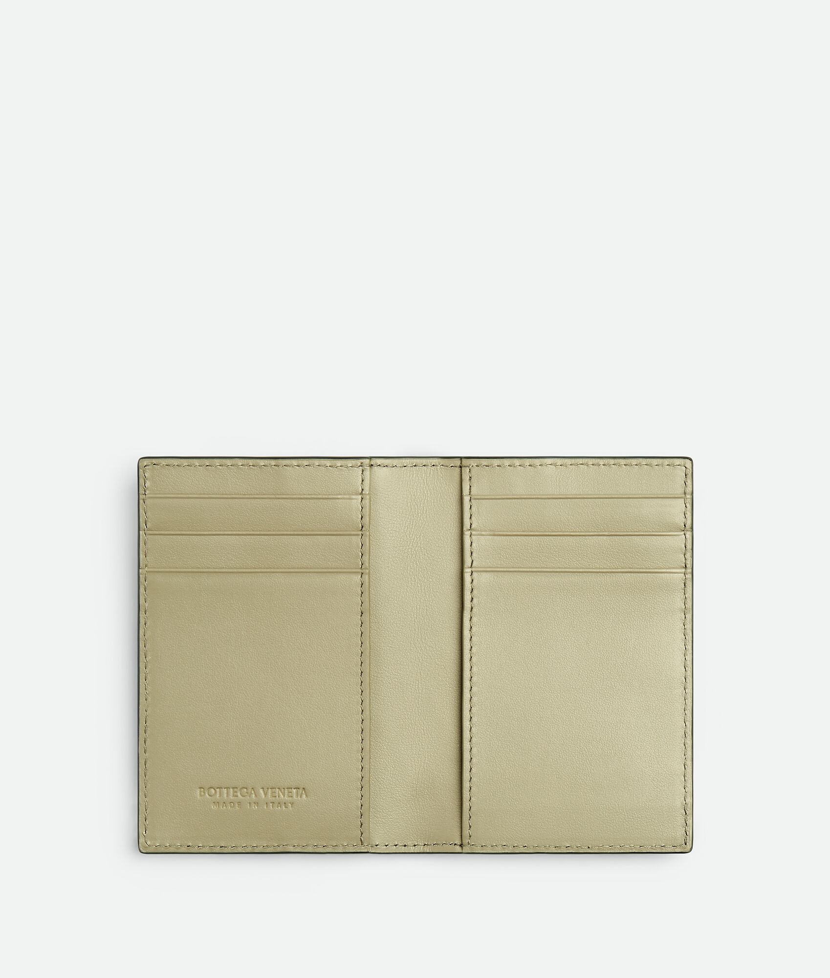 BOTTEGA VENETA Intrecciato编织翻盖卡包