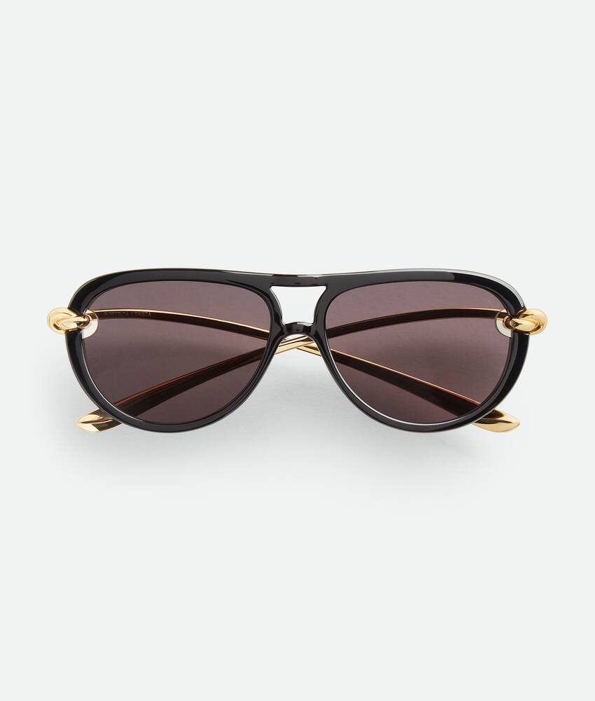 BOTTEGA VENETA 纽结飞行员太阳眼镜