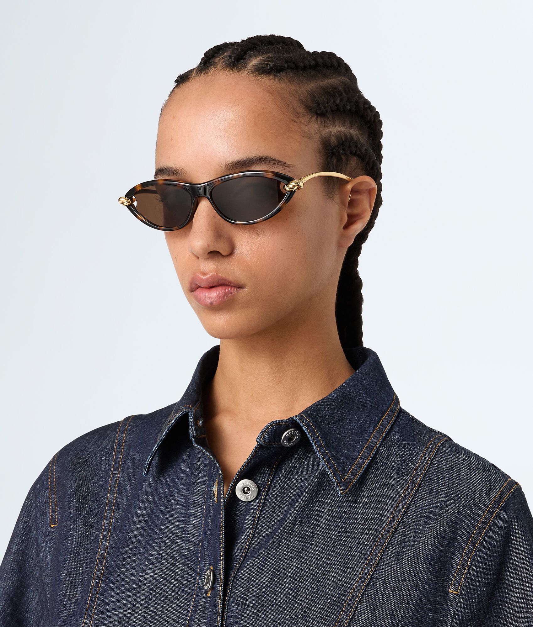 BOTTEGA VENETA Knot猫眼形太阳镜
