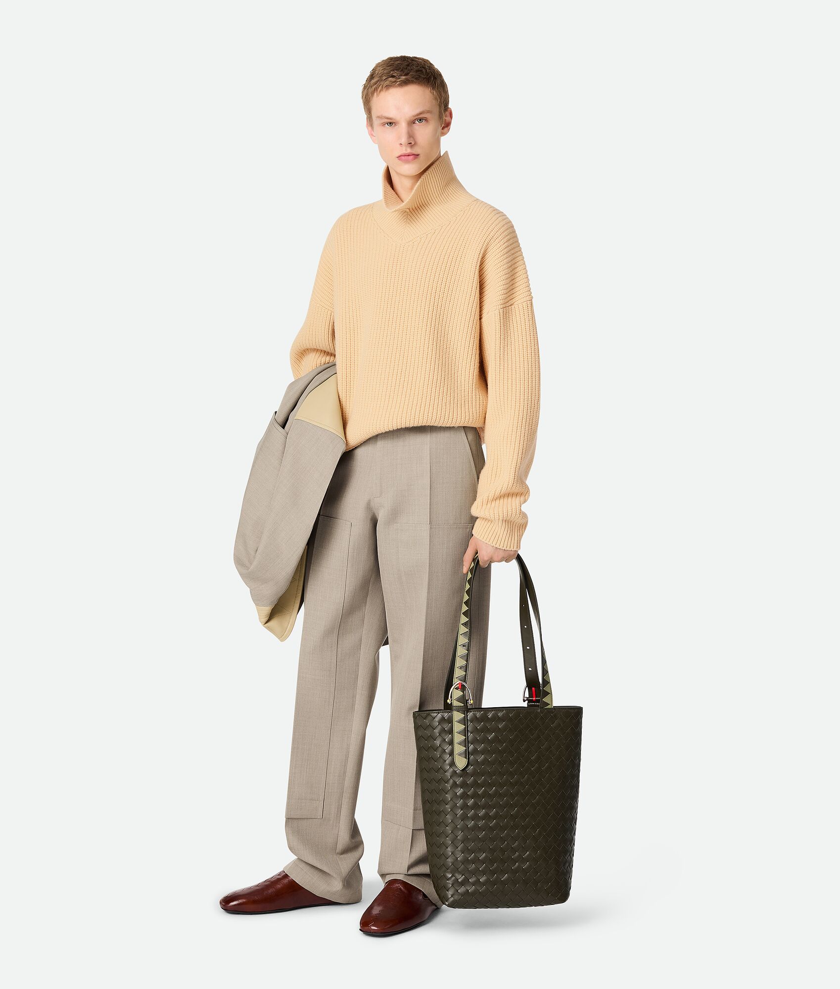 BOTTEGA VENETA 小号Intrecciato编织托特手袋