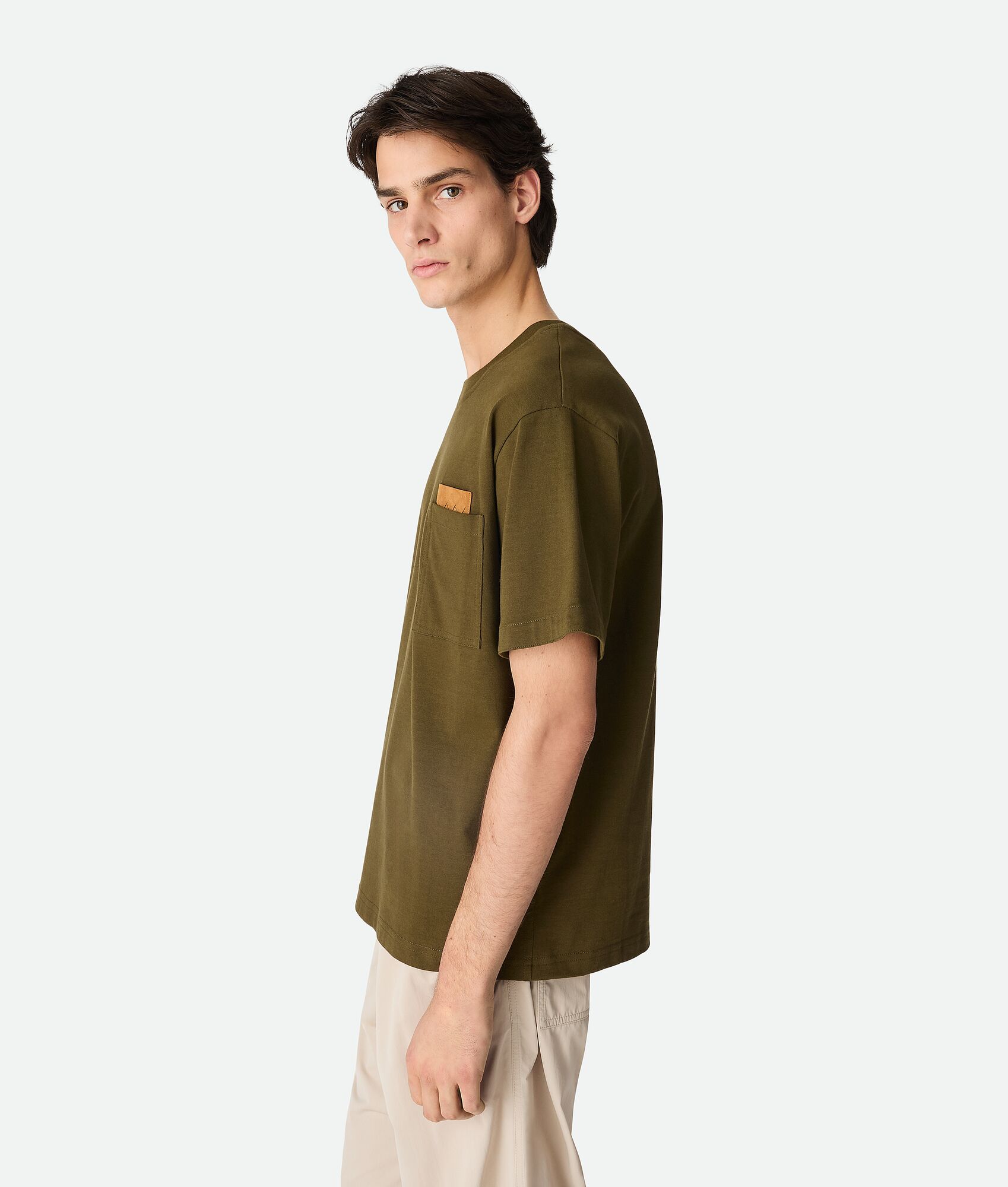 BOTTEGA VENETA 皮马棉针织T恤