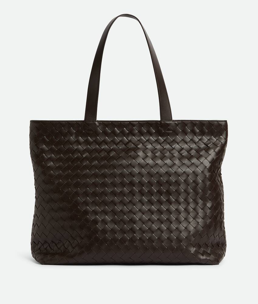 BOTTEGA VENETA 大号Intrecciato编织拉链Tote托特手袋
