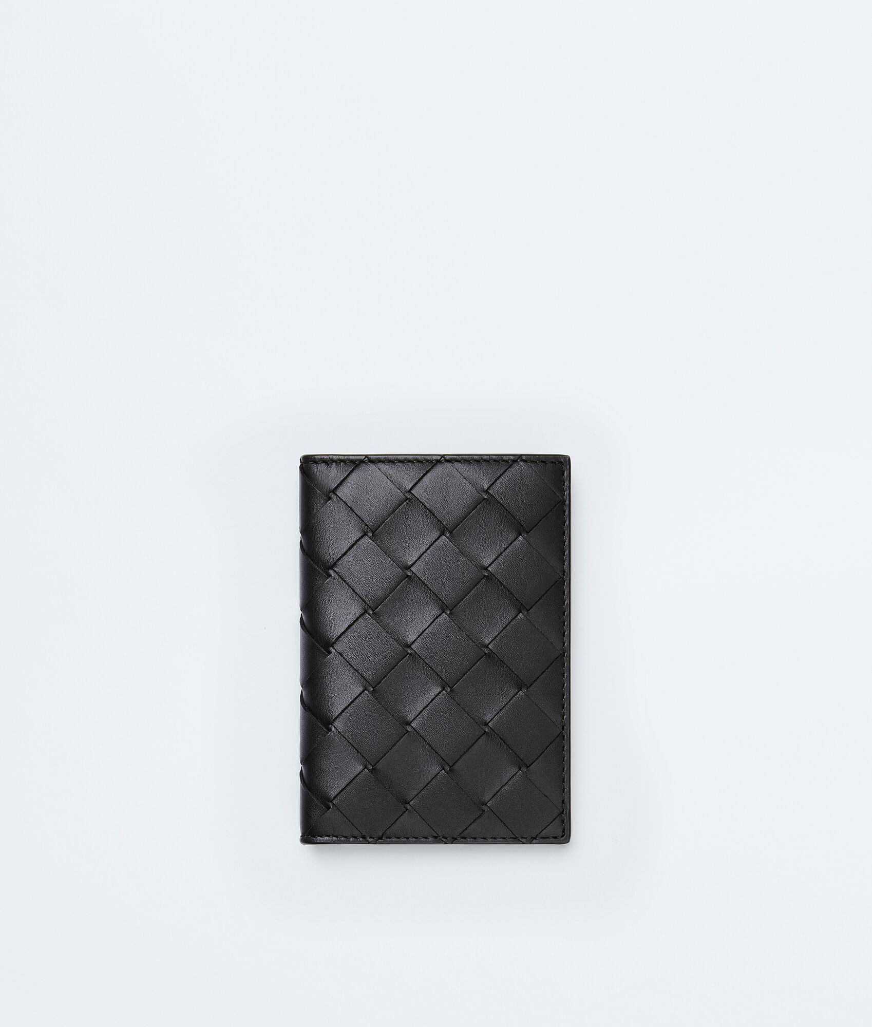BOTTEGA VENETA Intrecciato编织翻盖卡包