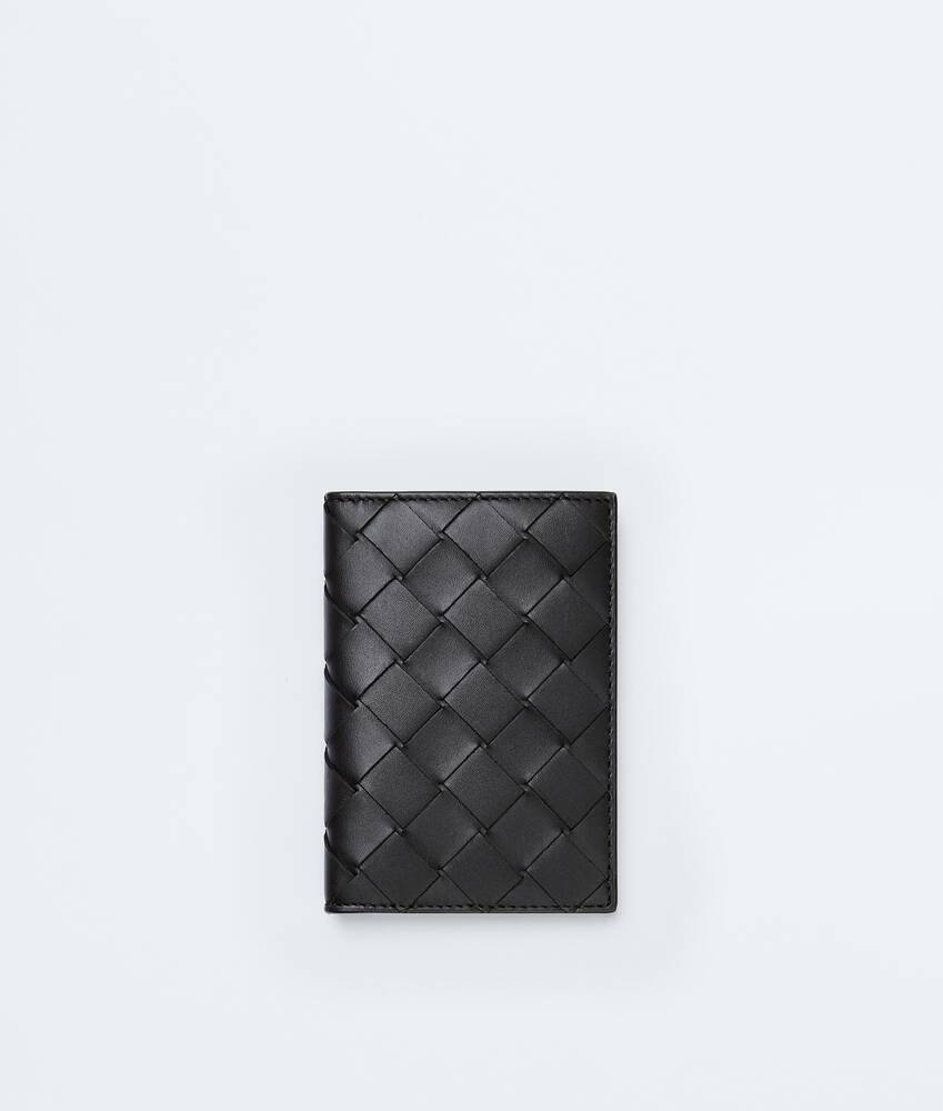 BOTTEGA VENETA Intrecciato编织翻盖卡包