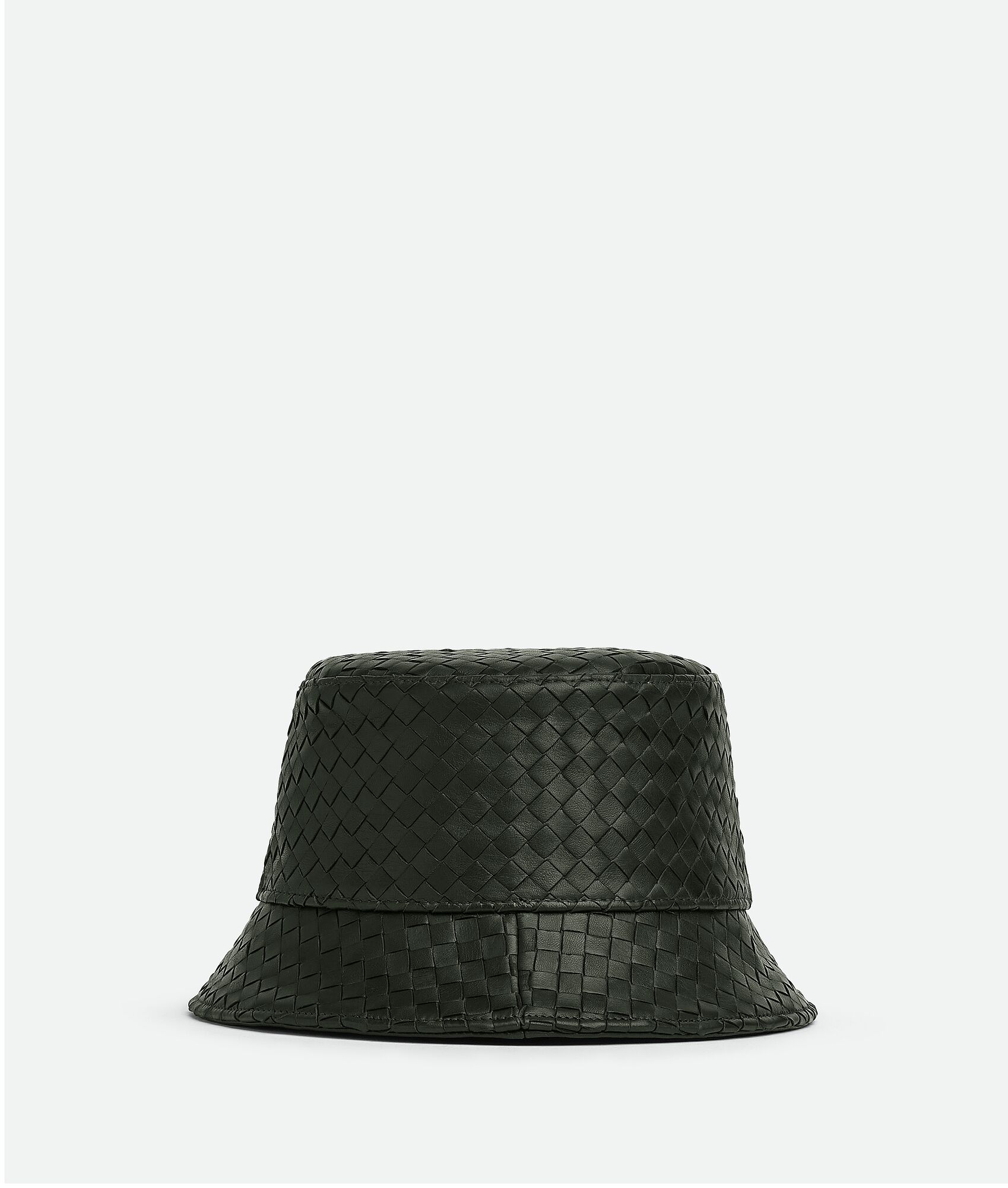BOTTEGA VENETA Intrecciato编织皮革渔夫帽