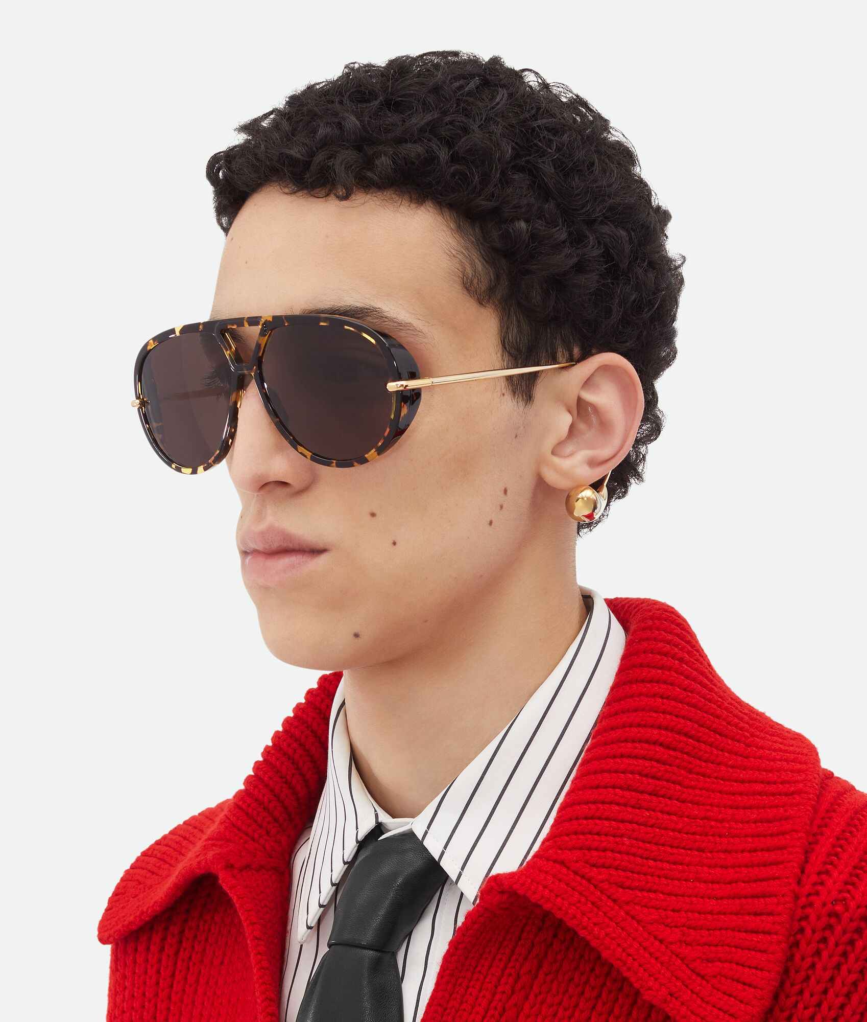 BOTTEGA VENETA Drop飞行员太阳眼镜