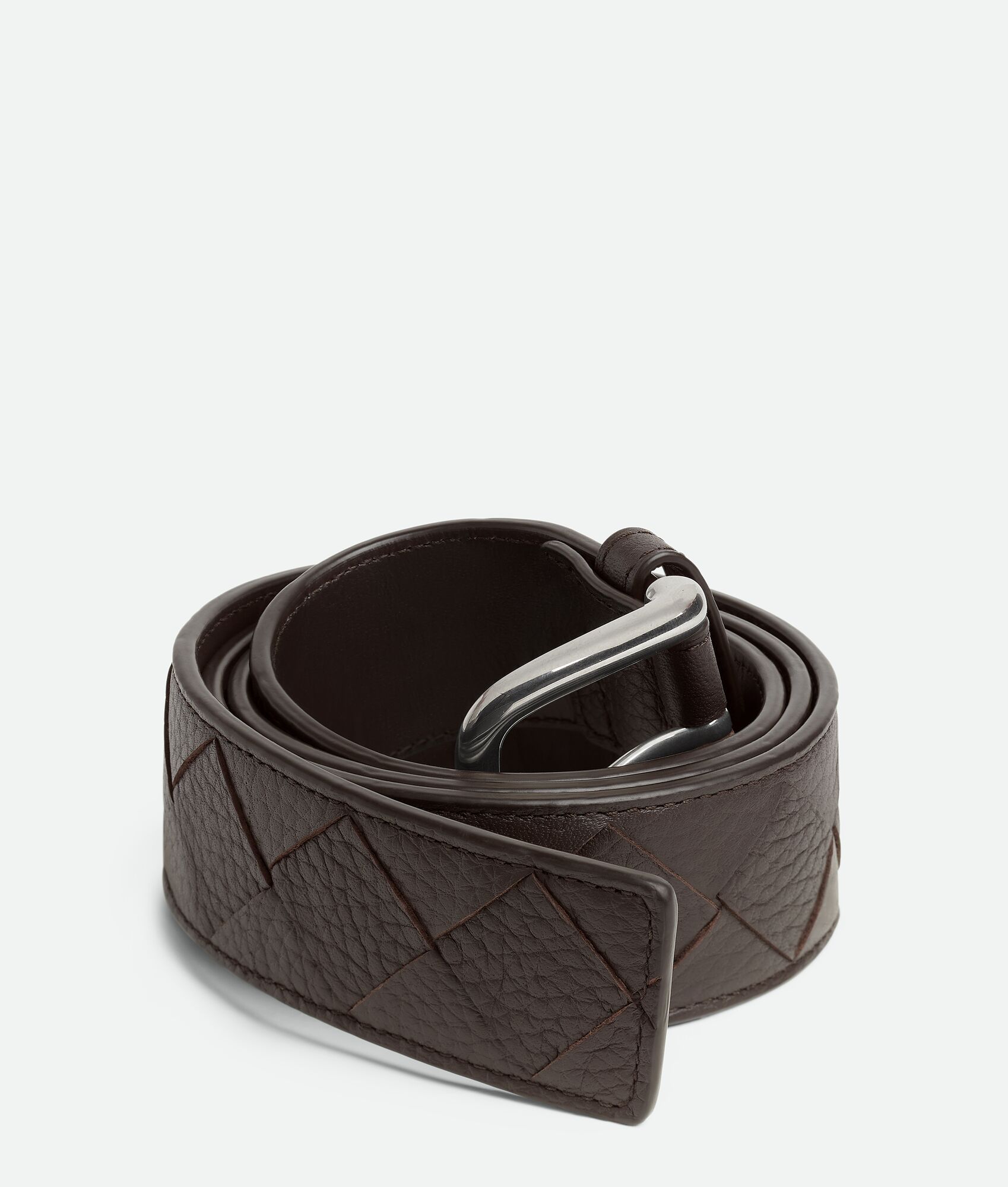 BOTTEGA VENETA Intrecciato编织Taurillon腰带