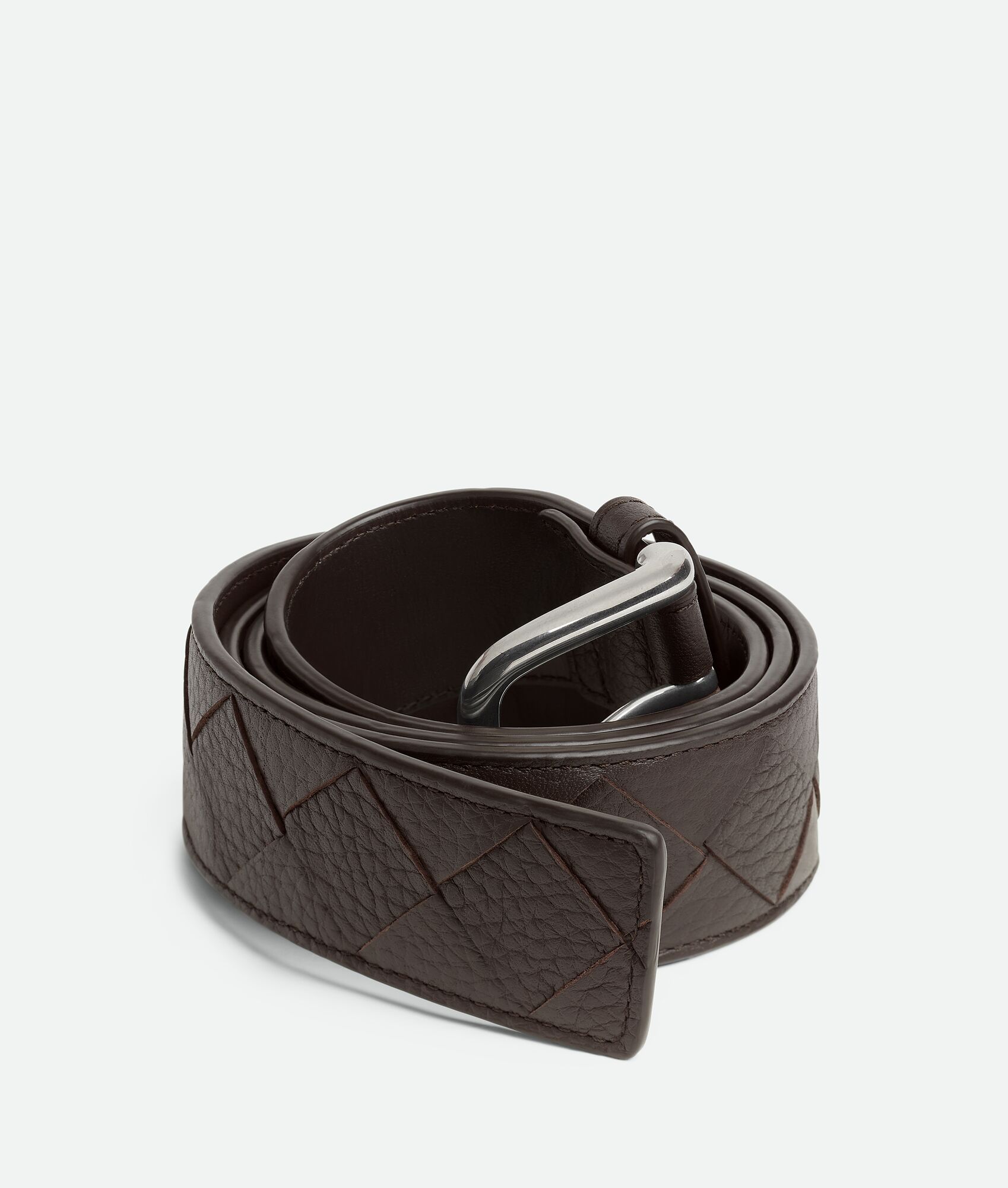 BOTTEGA VENETA Intrecciato编织Taurillon腰带