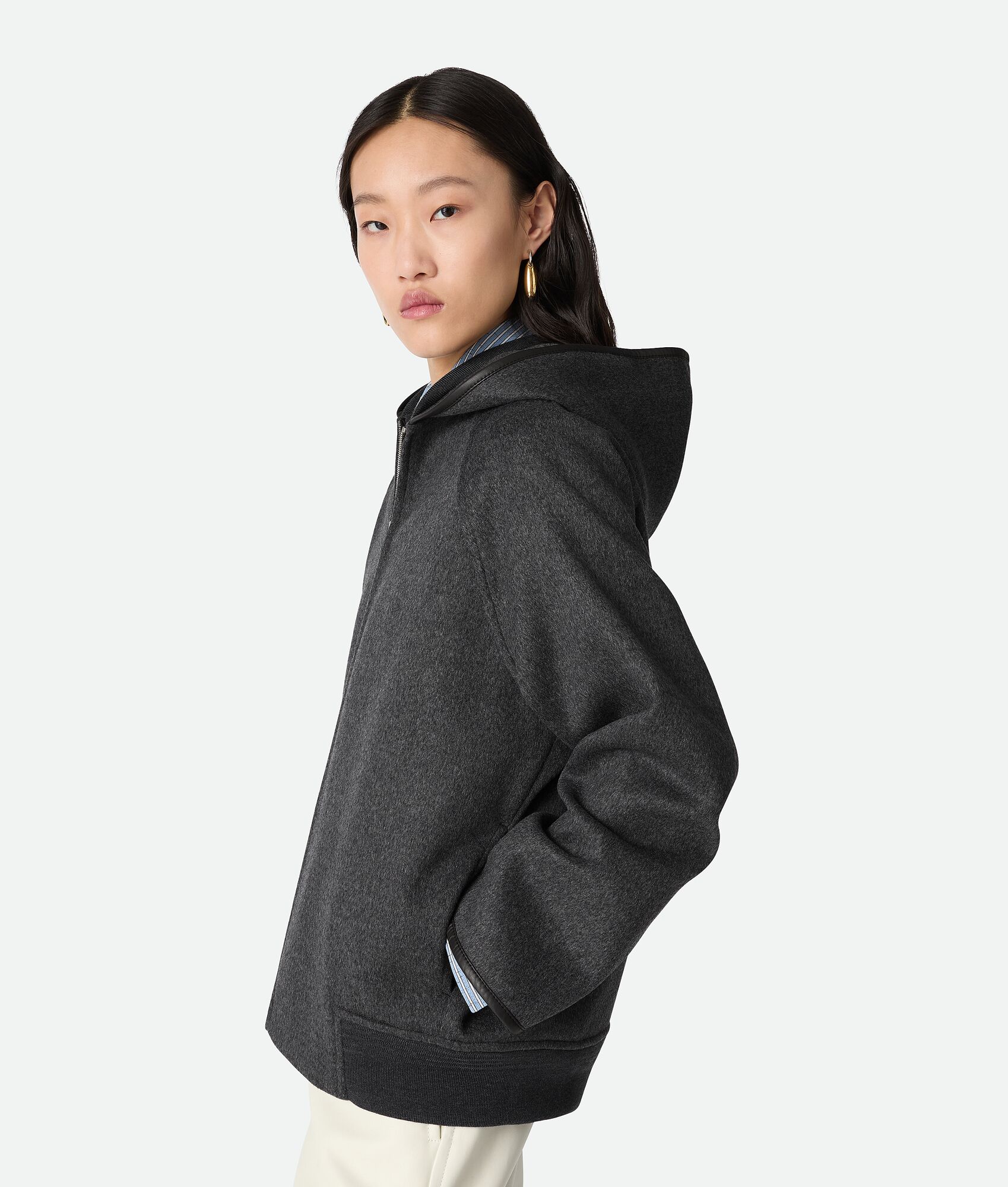 BOTTEGA VENETA 双面羊毛束腰夹克