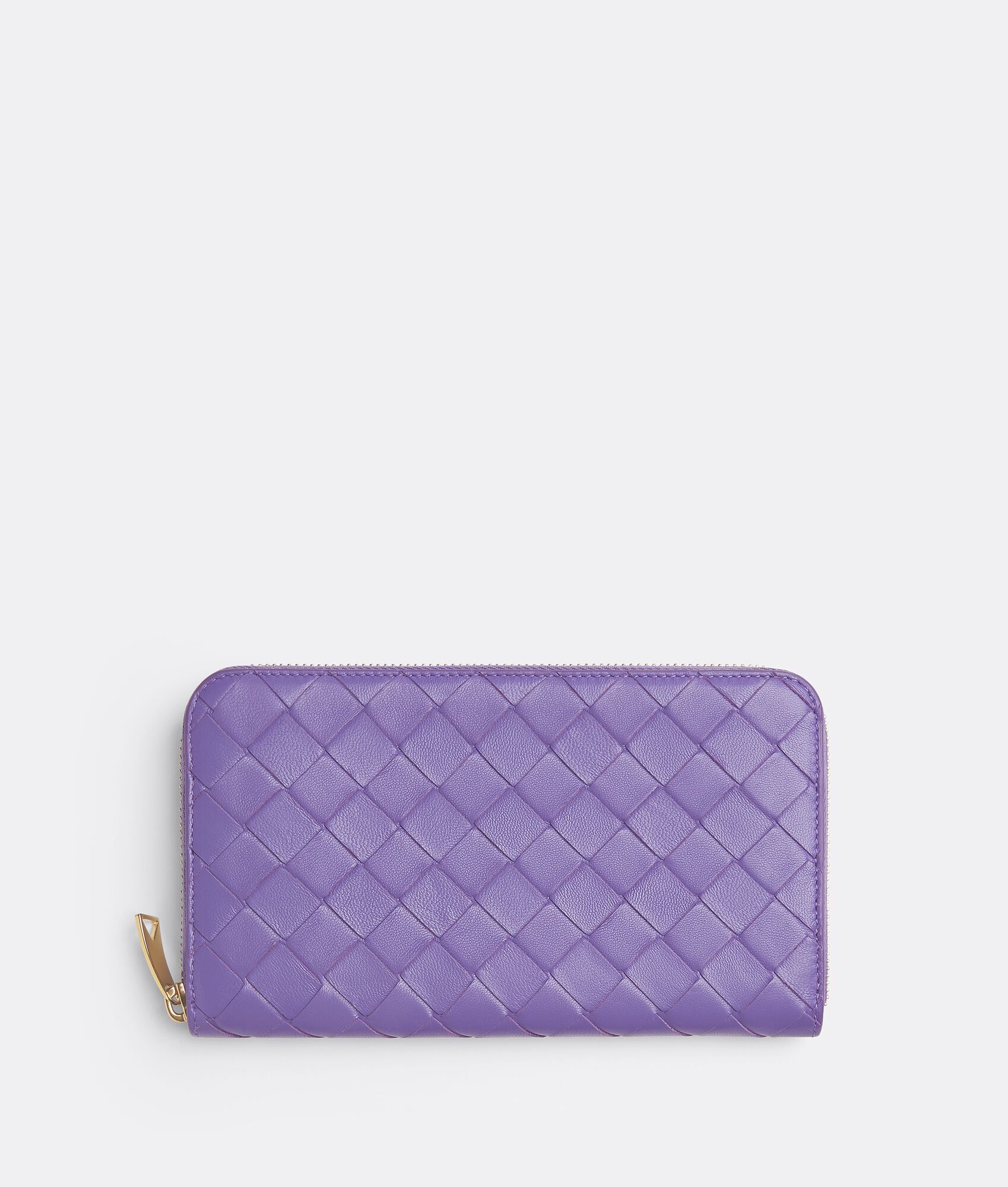 BOTTEGA VENETA Intrecciato编织环绕式拉链钱包