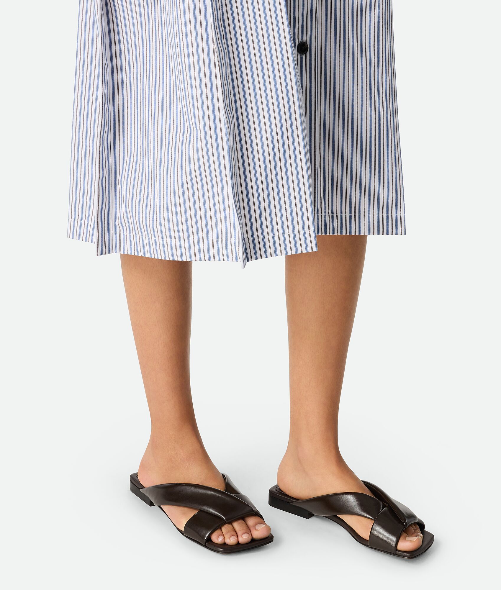 BOTTEGA VENETA 女士Riva平底穆勒鞋