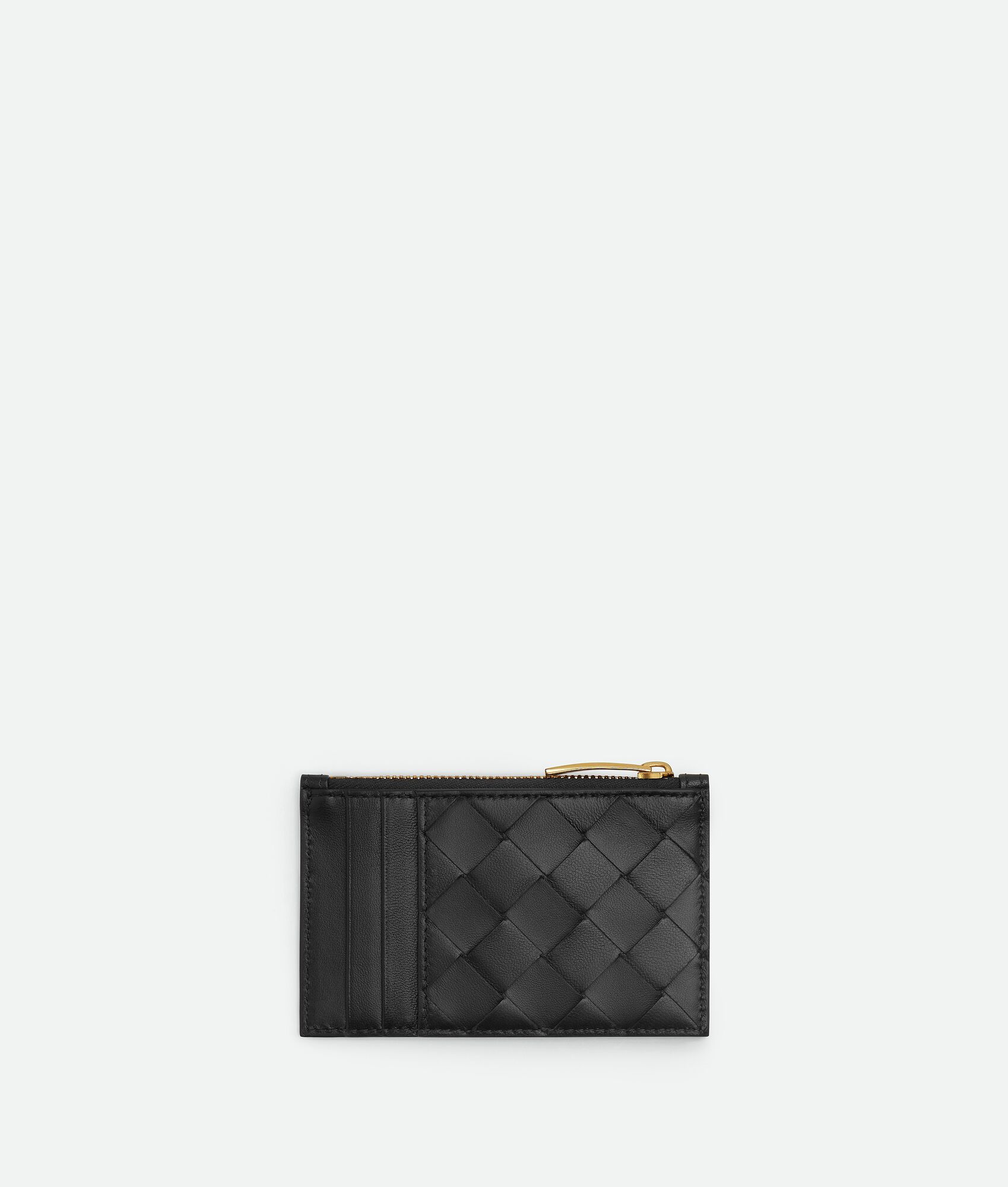 BOTTEGA VENETA Intrecciato编织拉链卡包