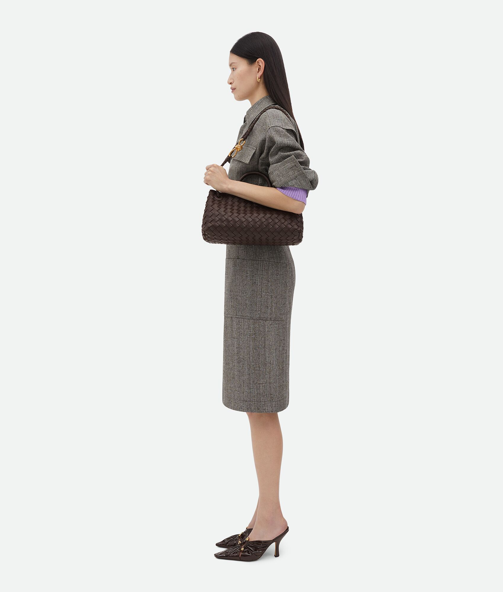 BOTTEGA VENETA 小号横款Andiamo手提包