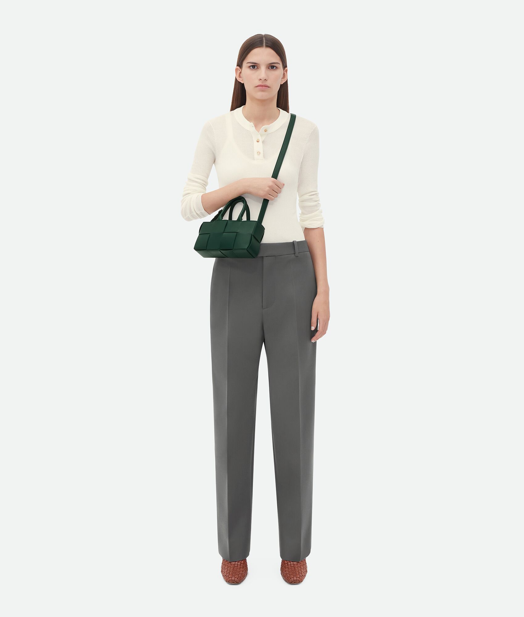 BOTTEGA VENETA 迷你East-West Arco Tote托特手袋