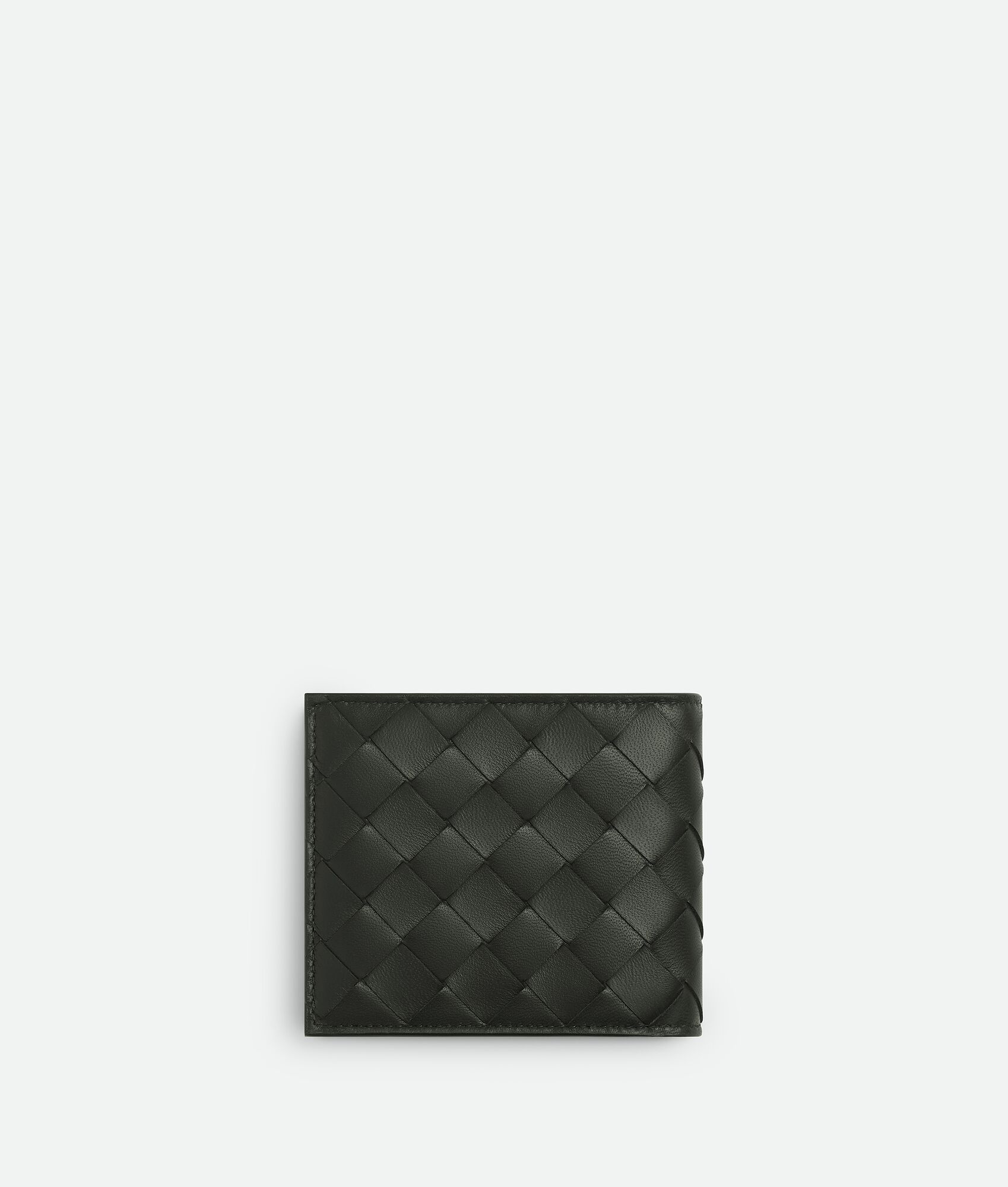 BOTTEGA VENETA Intrecciato编织斜纹双折钱包